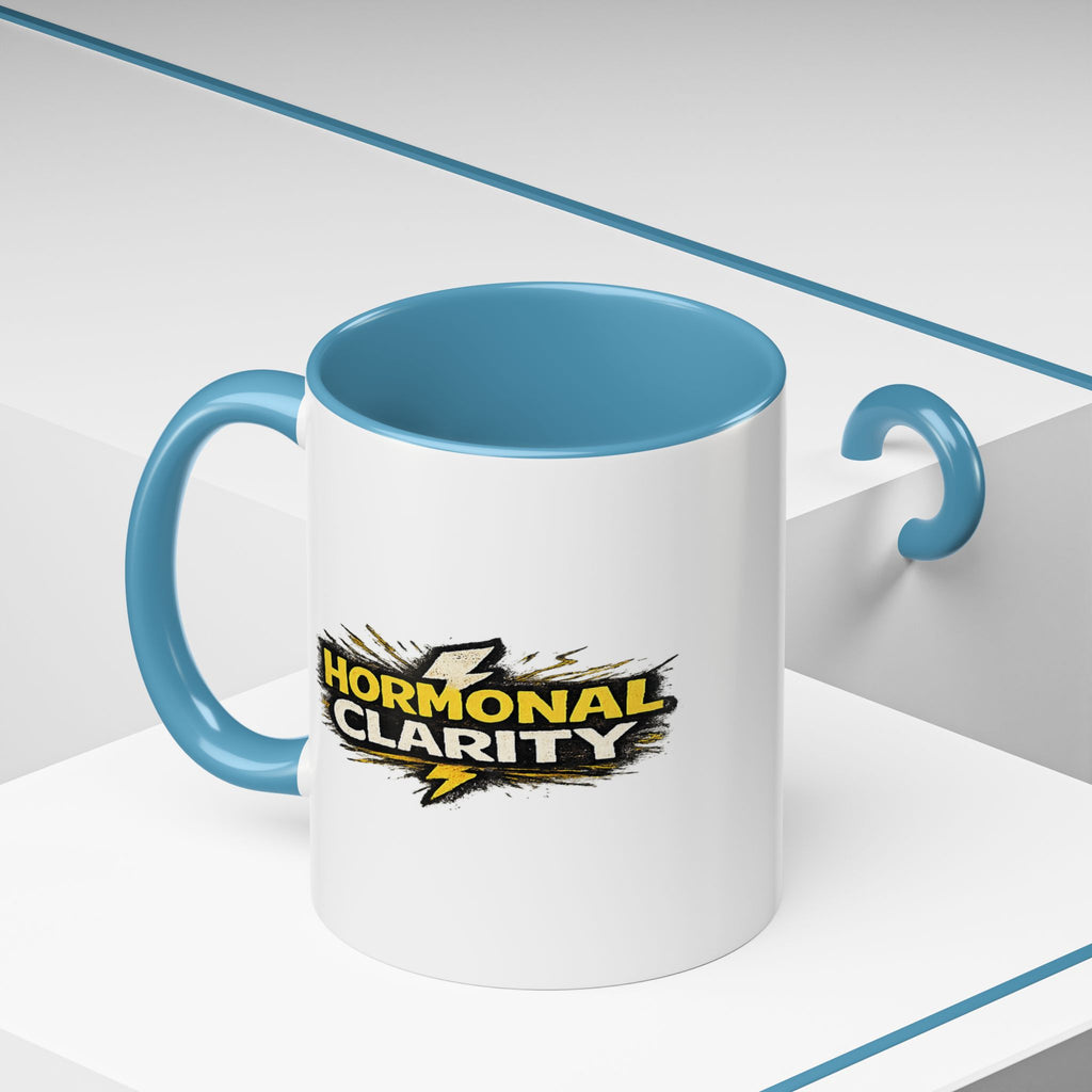 "Hormonal clarity" Coffee Mug  Accent Ceramic Mug (11oz)