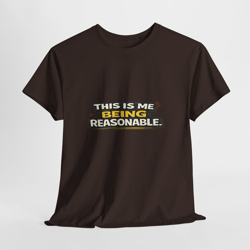 Being Reasonable T-Shirt — 'This Is Me Being Reasonable' Graphic Tee