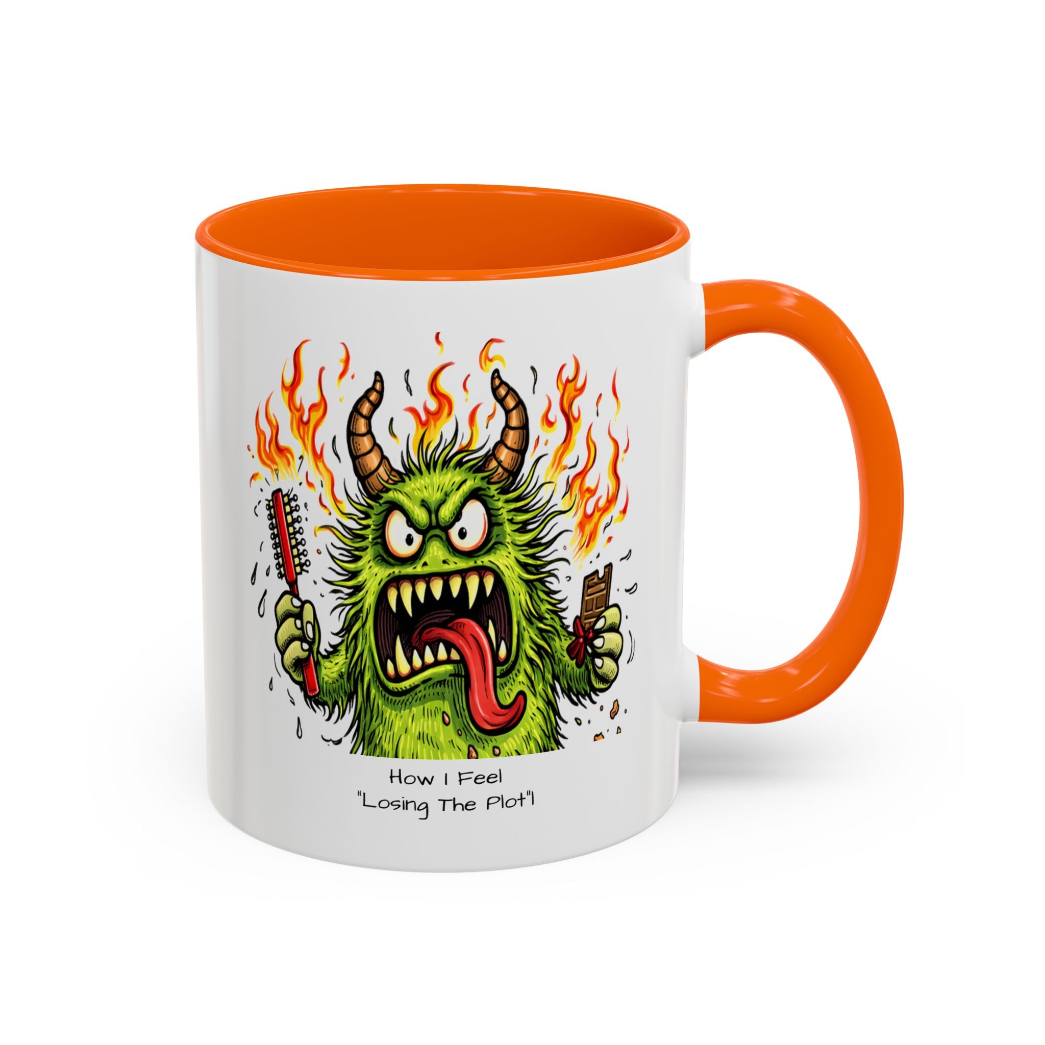 Coffee Mug — Menopausal madness  'How I Feel / what You See - Losing The Plot' Accent Ceramic Mug (11/15oz)