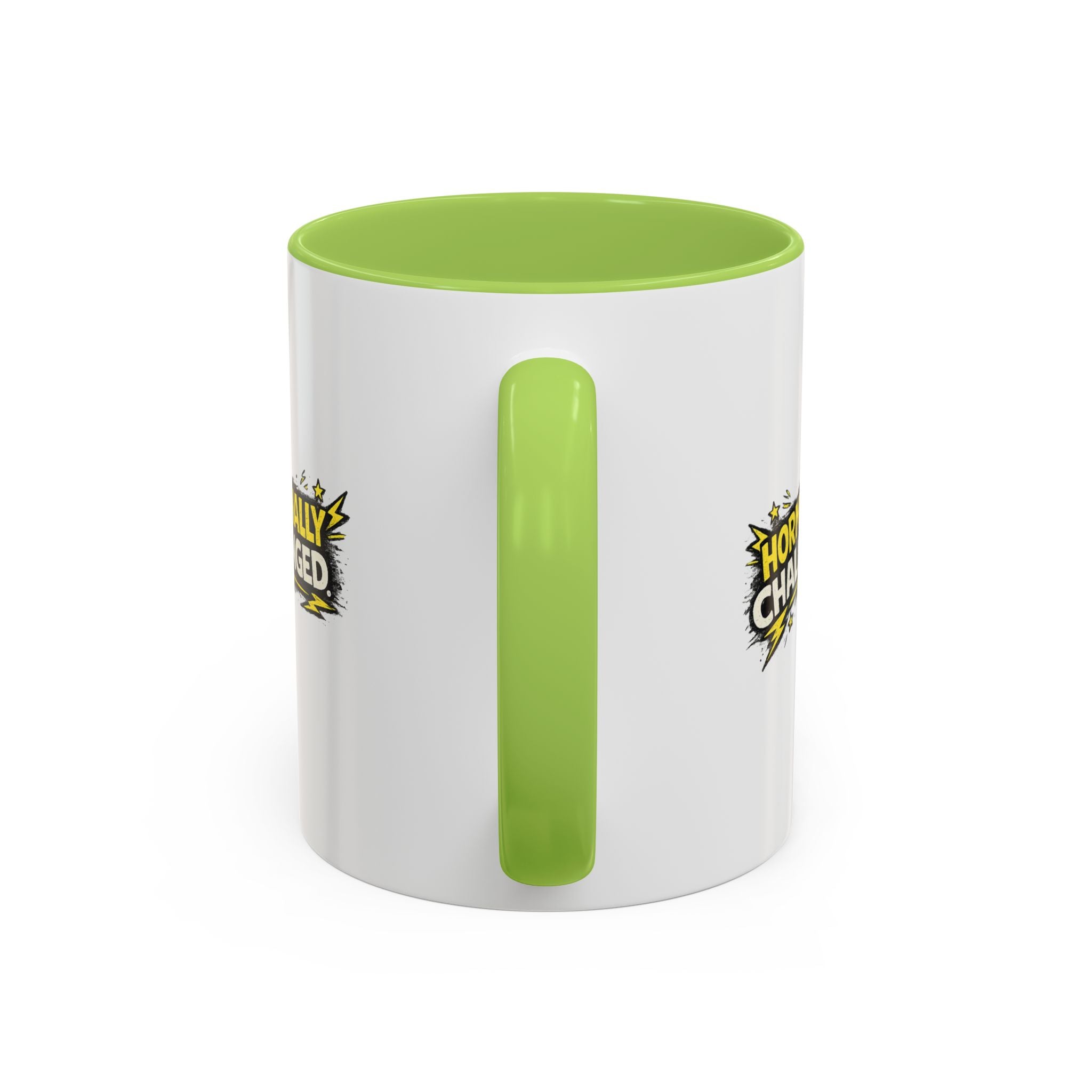 "Hormonally challenged" Coffee Mug  Accent Ceramic Mug (11oz)