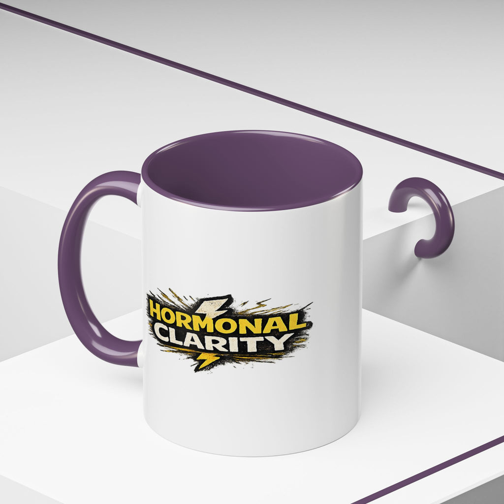 "Hormonal clarity" Coffee Mug  Accent Ceramic Mug (11oz)