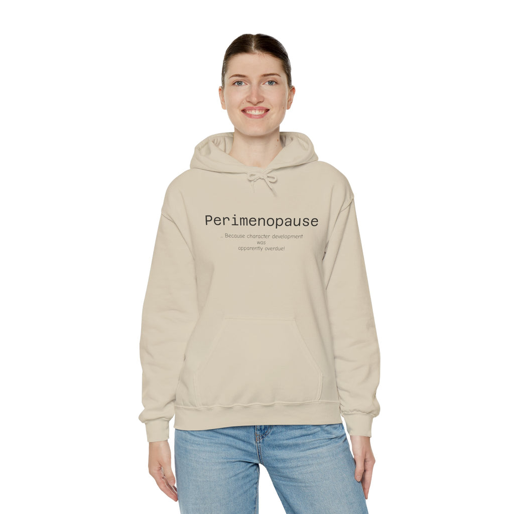 Perimenopause Hoodie — Minimalist Awareness Sweatshirt for Women