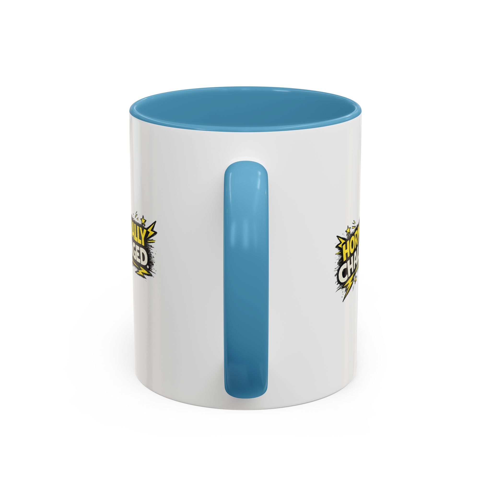 "Hormonally challenged" Coffee Mug  Accent Ceramic Mug (11oz)