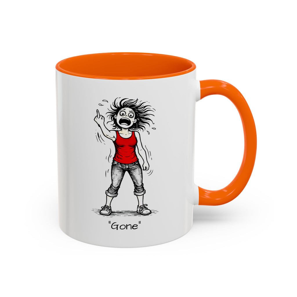 Menopausal Madness "Going-Gone" Coffee Mug — Humorous Menopausal Woman Coffee Mug USA