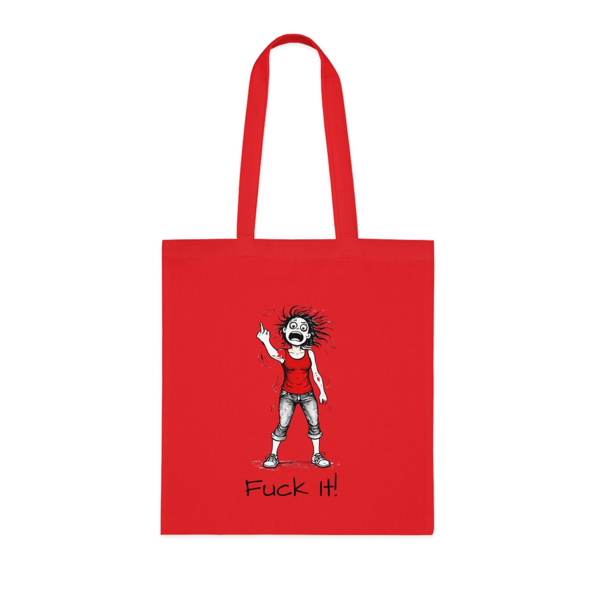 Tote Bag — "F@ck It, it's not me it's hormonal" F@ck it Gone feral Illustration