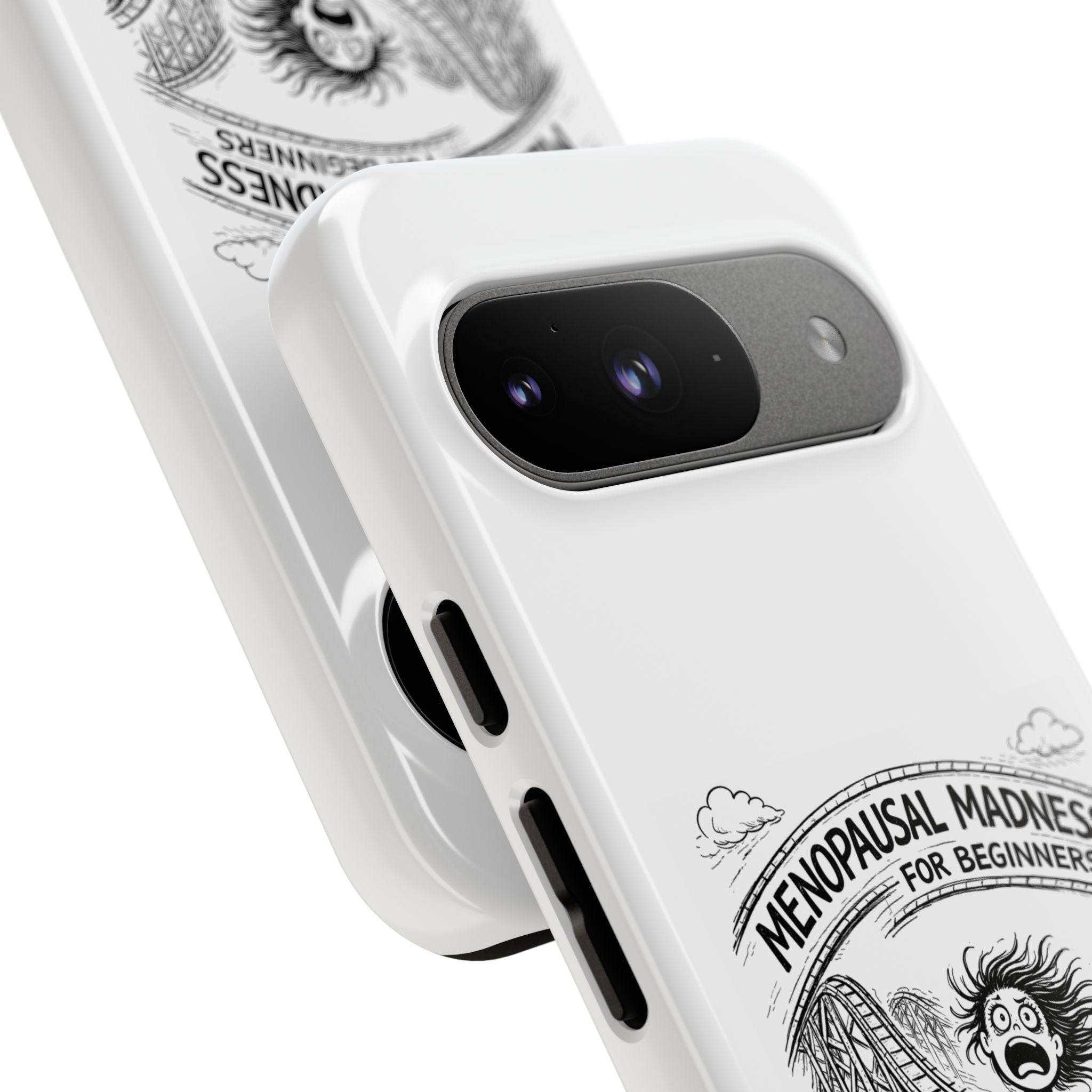 Phone Case - "Menopausal Madness for Beginners: Just 'Roller-Coasting'" Humorous Menopausal Women's Phone Cover