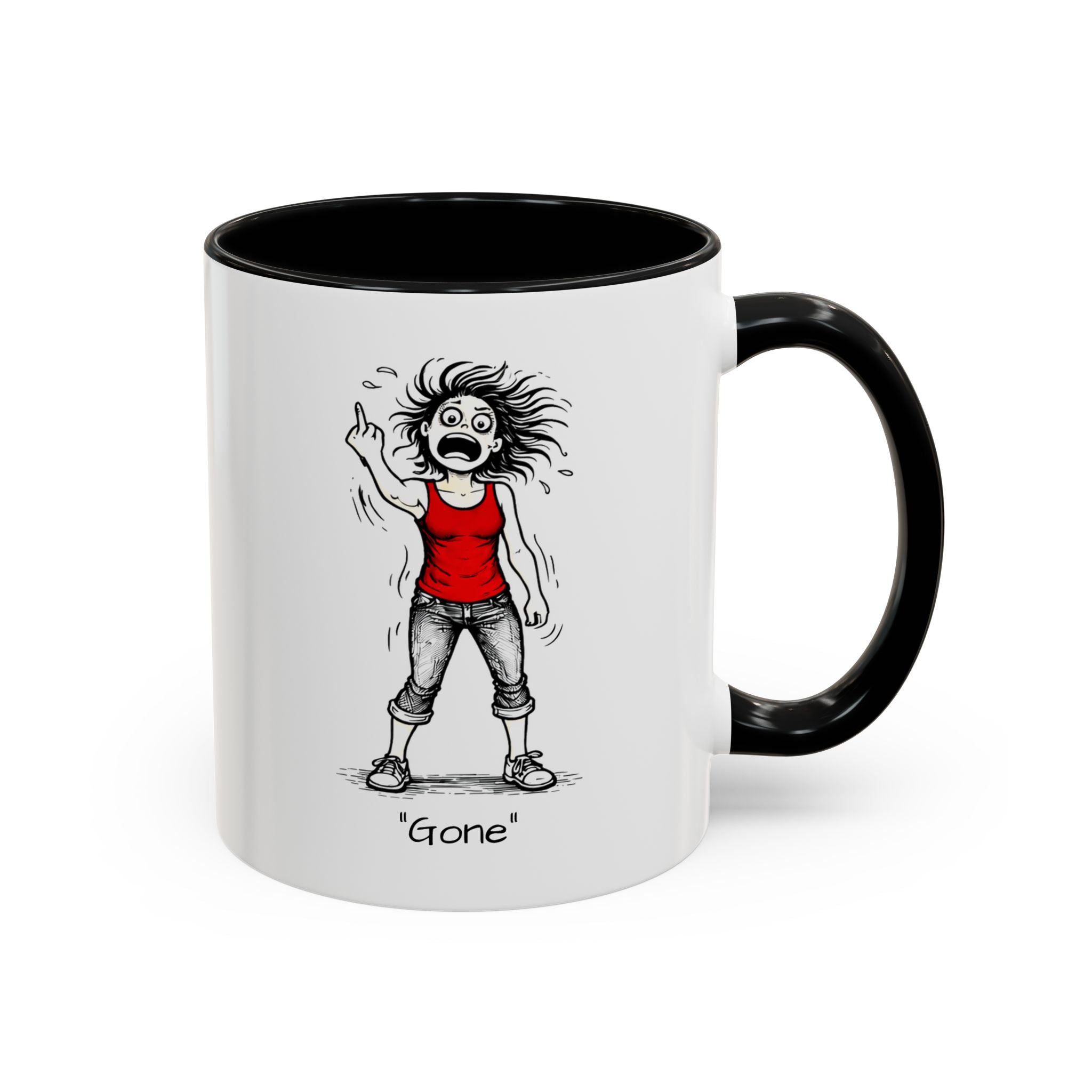 Menopausal Madness "Going-Gone" Coffee Mug — Humorous Menopausal Woman Coffee Mug USA