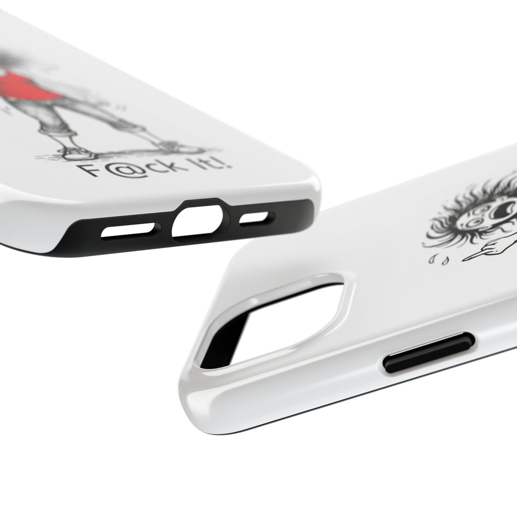 Phone Case — "F@ck It!" Menopausal Angst Cartoon Protective Cover