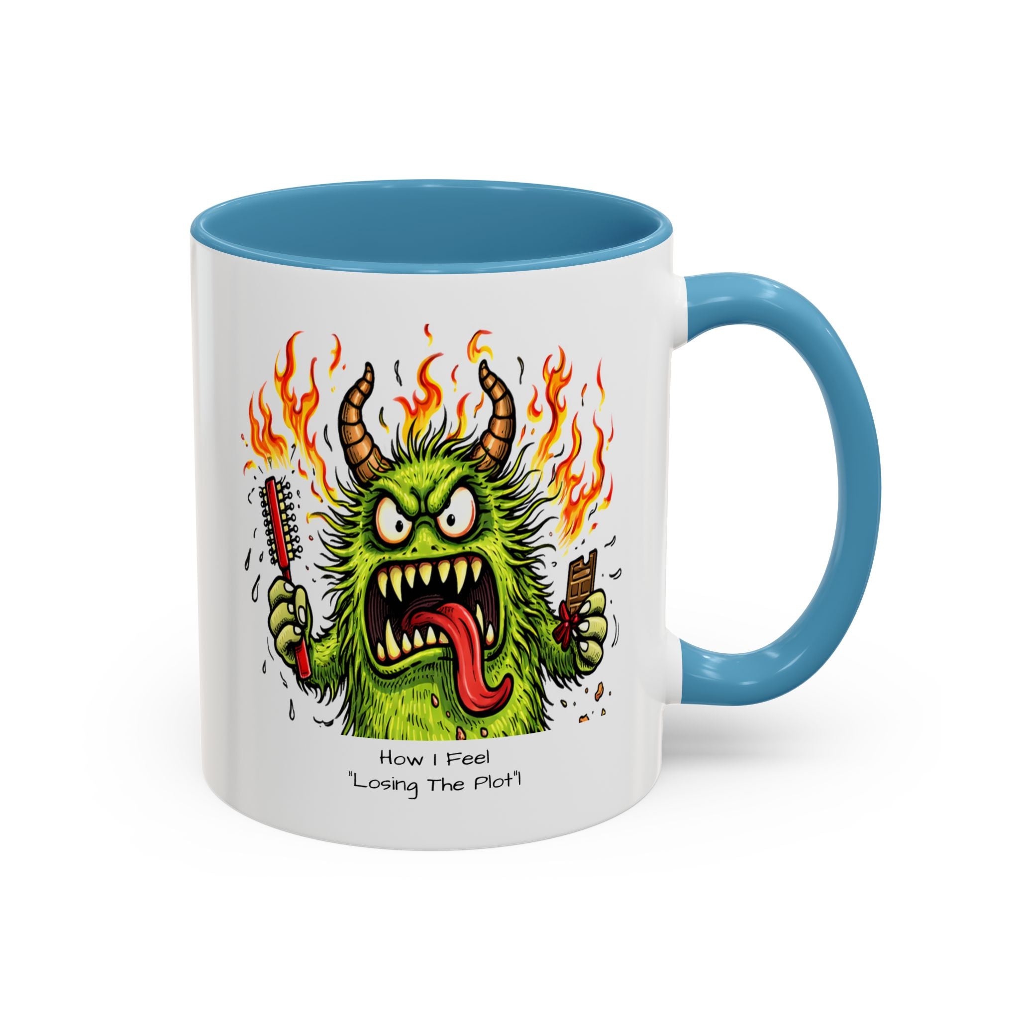 Coffee Mug — Menopausal madness  'How I Feel / what You See - Losing The Plot' Accent Ceramic Mug (11/15oz)
