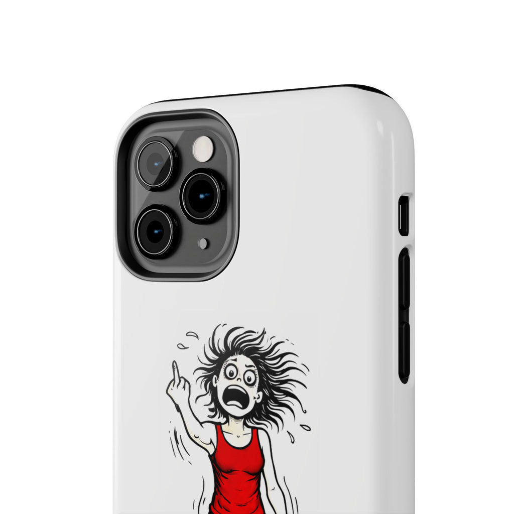 Phone Case — "F@ck It!" Menopausal Angst Cartoon Protective Cover