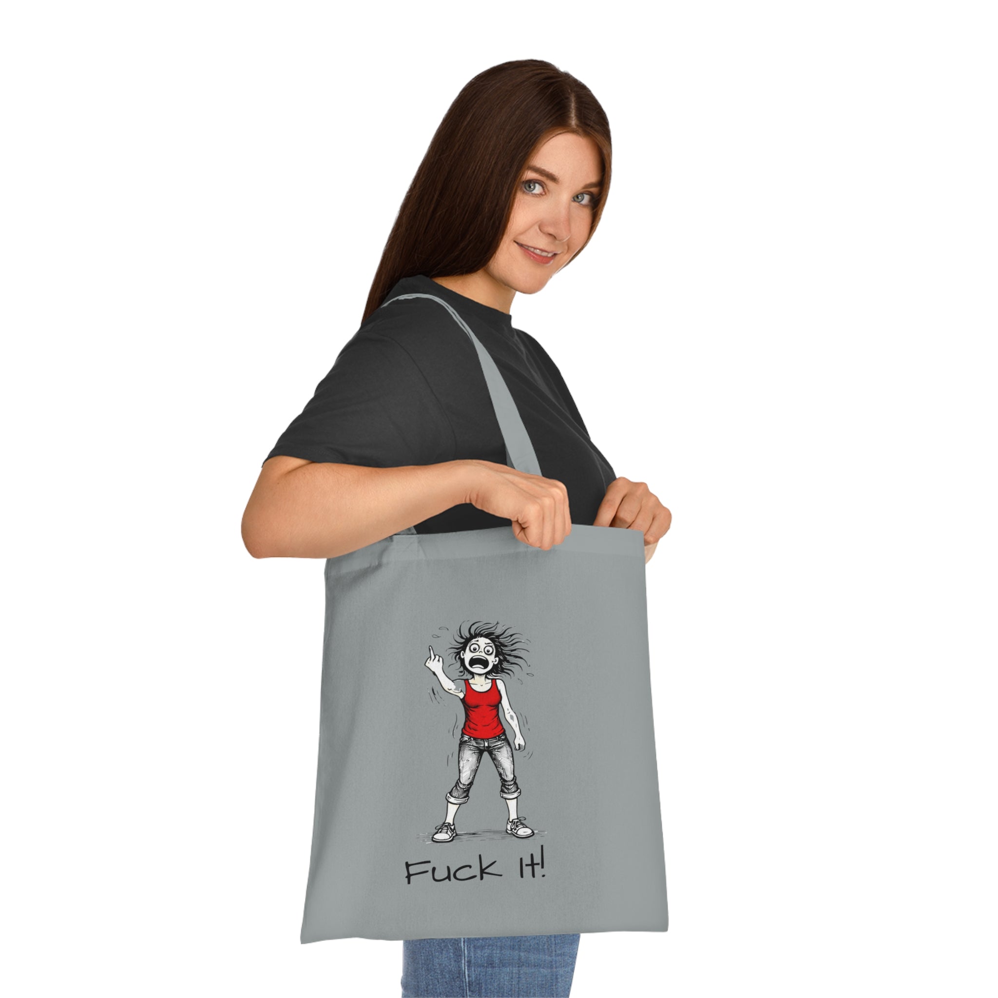 Tote Bag — "F@ck It, it's not me it's hormonal" F@ck it Gone feral Illustration