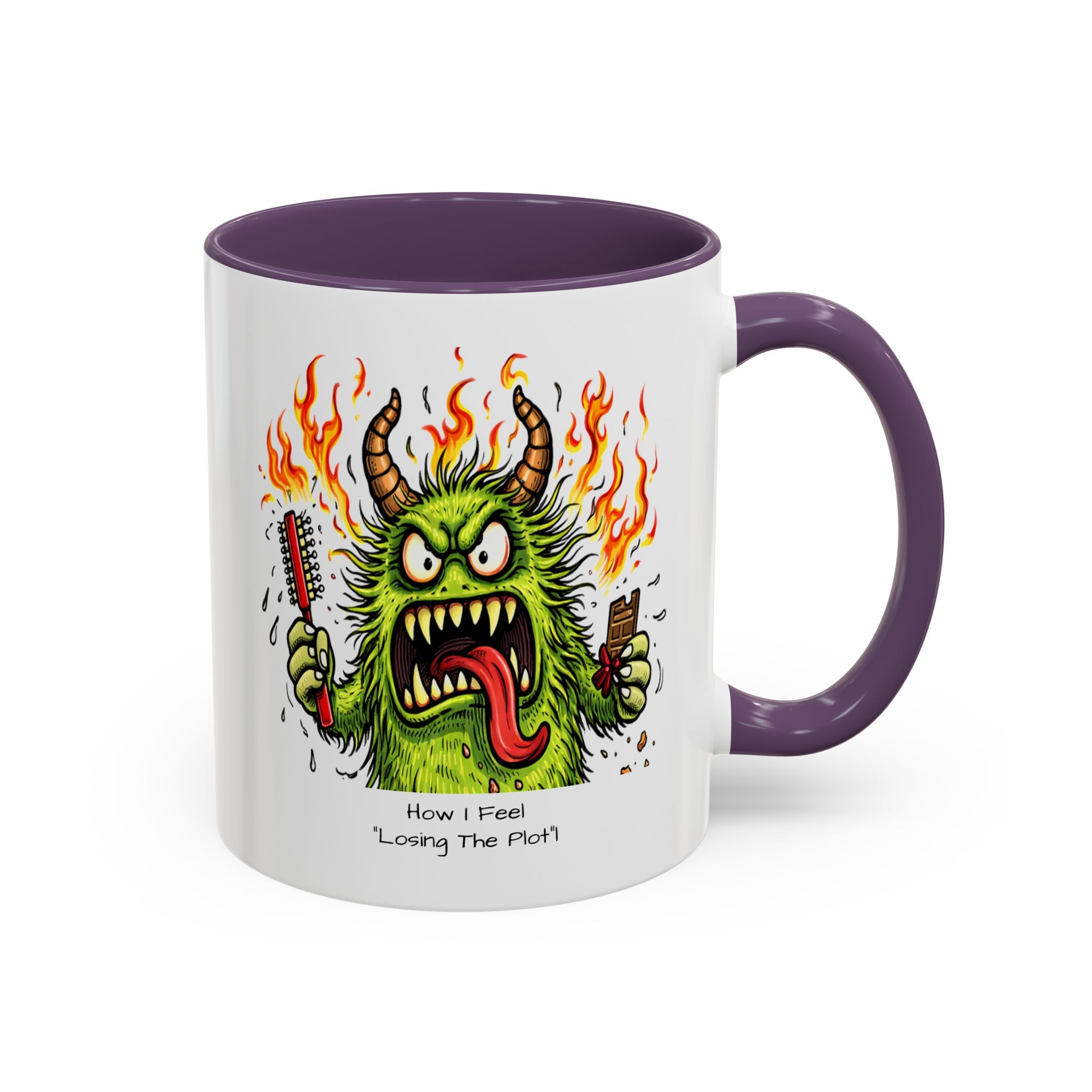 Coffee Mug — Menopausal madness  'How I Feel / what You See - Losing The Plot' Accent Ceramic Mug (11/15oz)