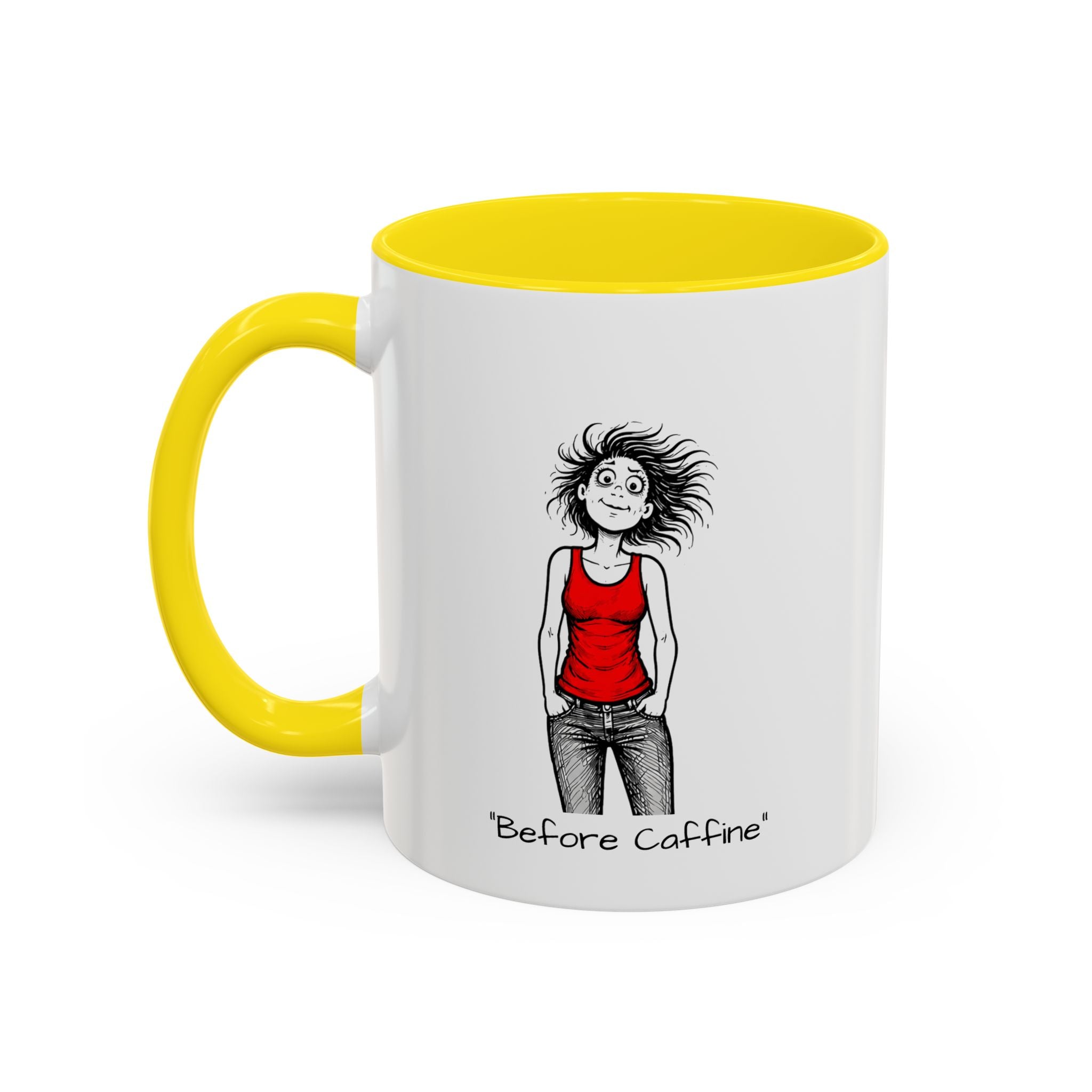Coffee Mug — Menopausal madness "After Caffeine Fails" Funny Morning Cartoon Mug