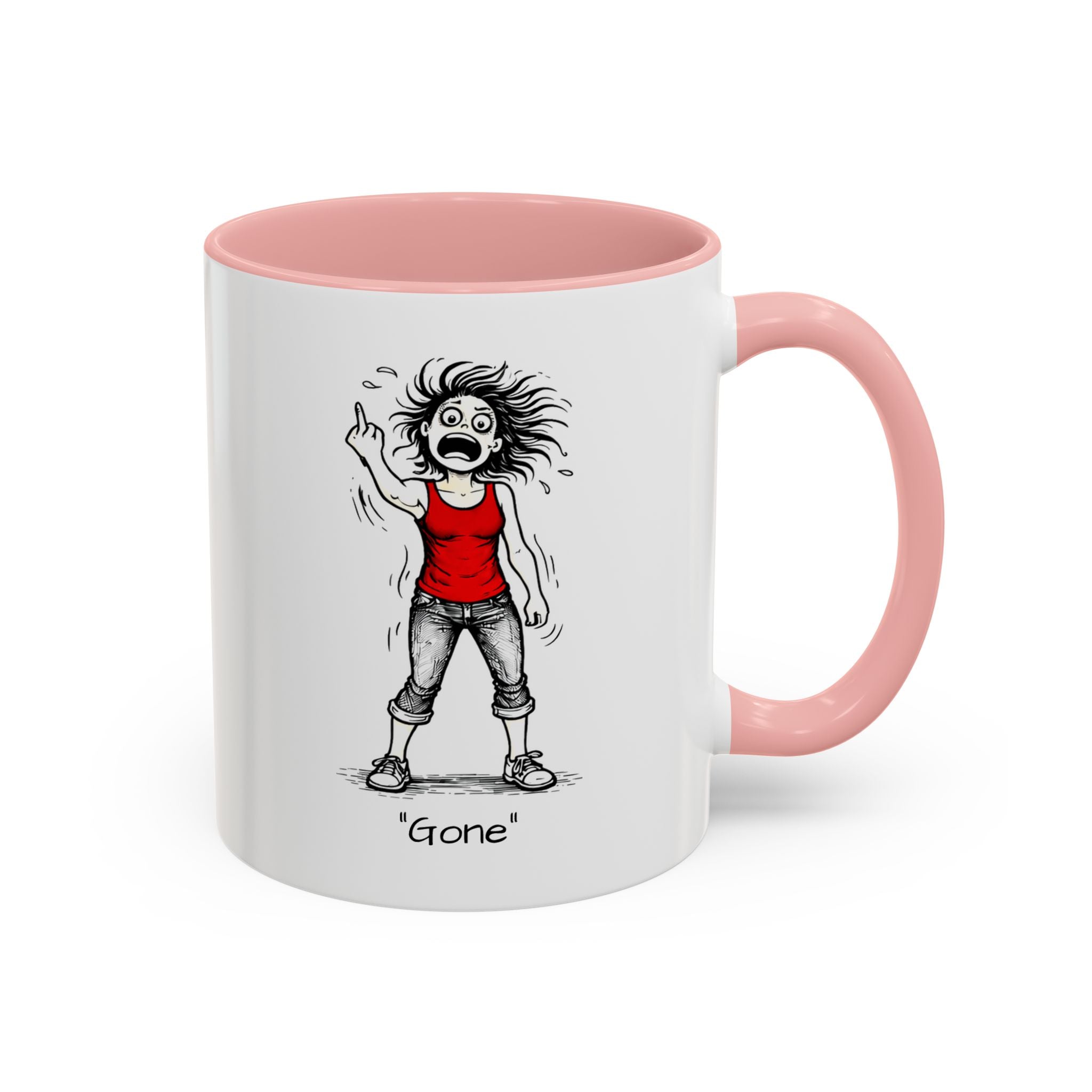 Menopausal Madness "Going-Gone" Coffee Mug — Humorous Menopausal Woman Coffee Mug USA