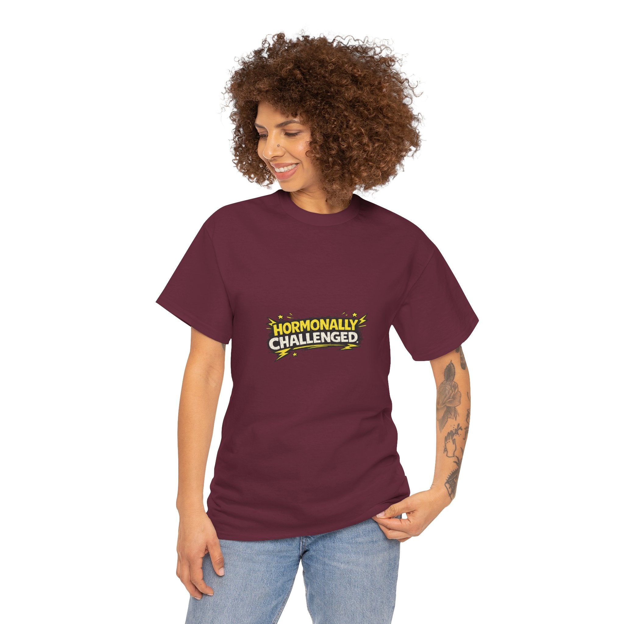 "Hormonally challenged" Graphic Tee