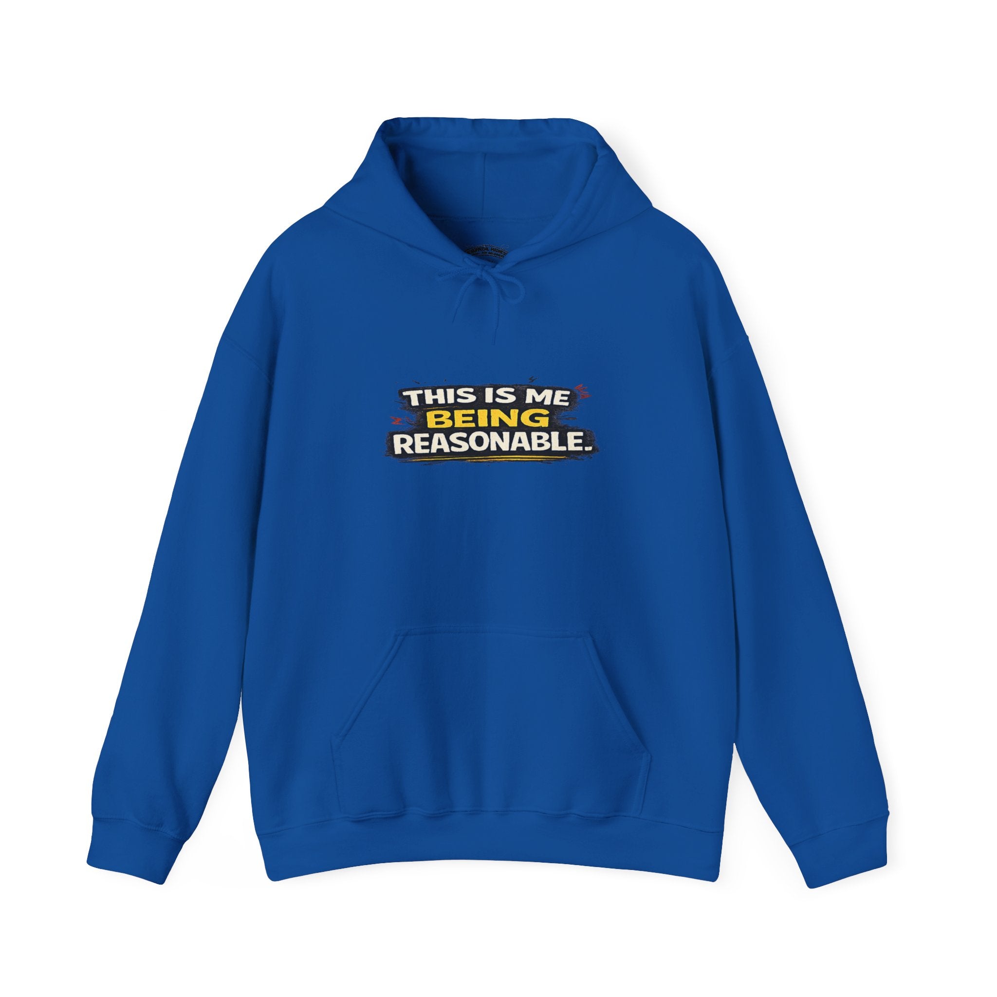 Hoodie — "This Is Me Being Reasonable" Graphic Pullover