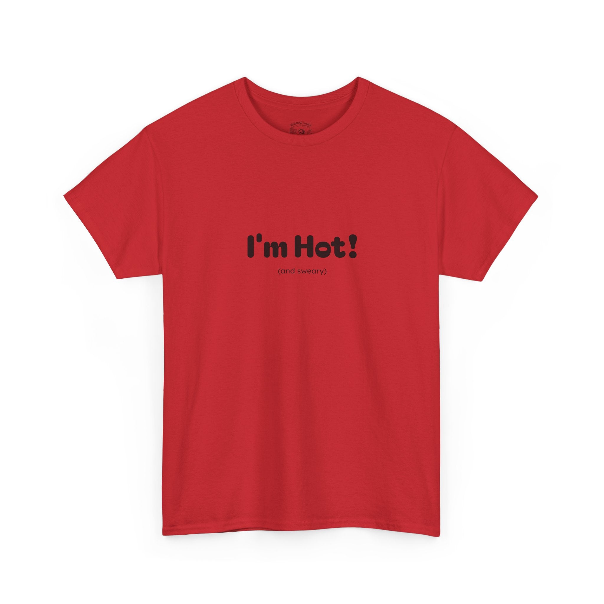 I'm Hot!  and sweary Graphic Tee — Funny Minimalist Statement T-Shirt