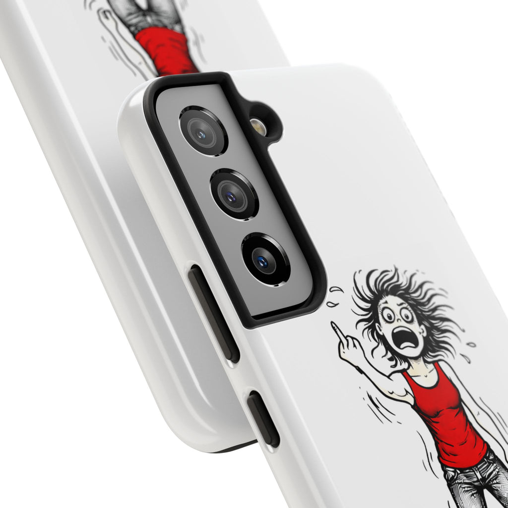 Phone Case — "F@ck It!" Menopausal Angst Cartoon Protective Cover