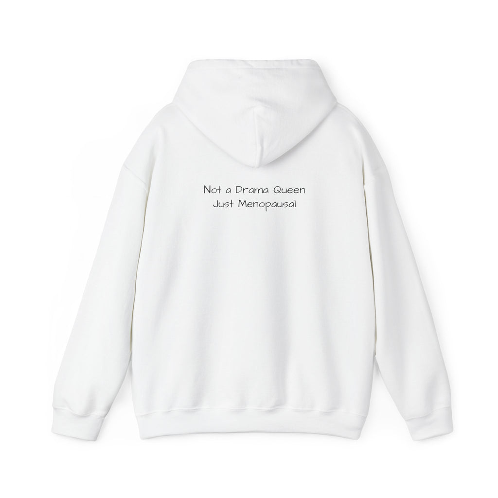 Hoodie - Meno Monster 'I Need a Snack and a Nap' Funny Monster Hoodie (Back: 'Not a Drama Queen, Just Menopausal')