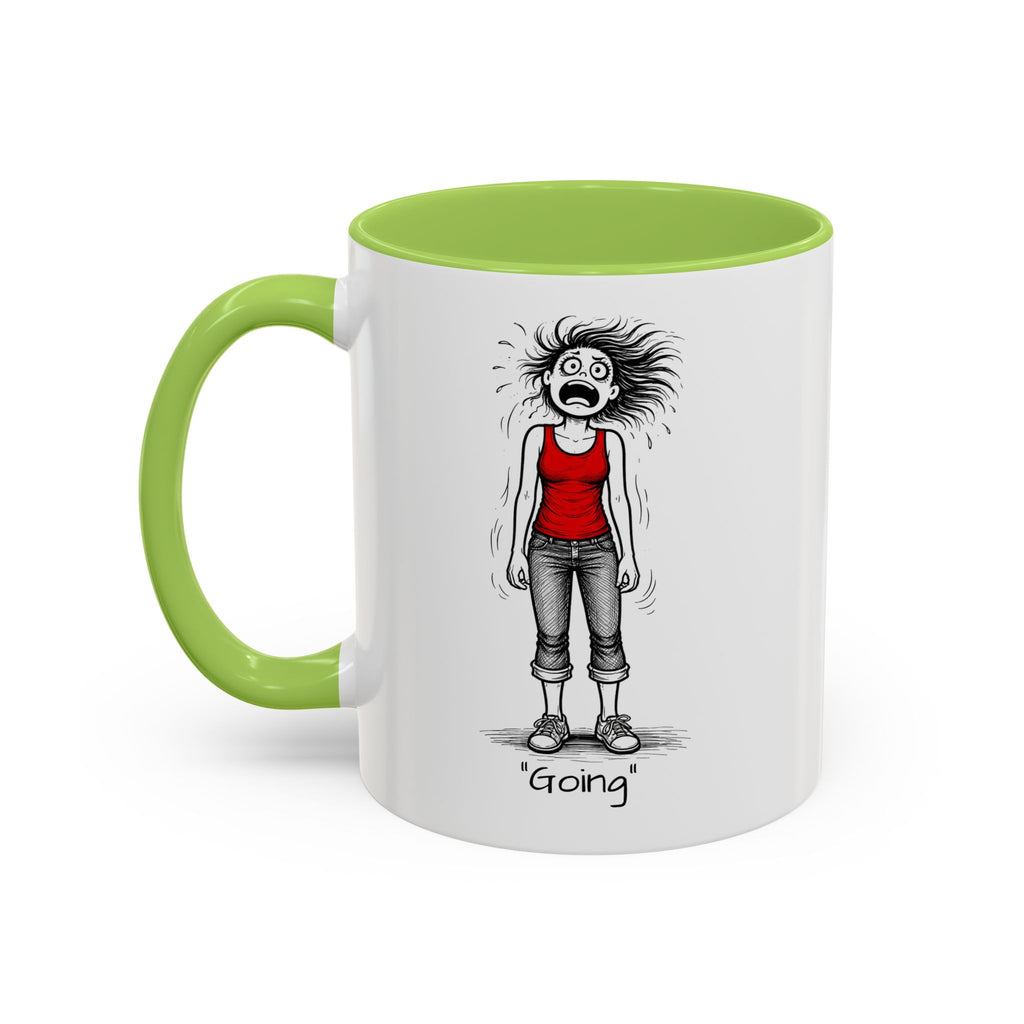 Menopausal Madness "Going-Gone" Coffee Mug — Humorous Menopausal Woman Coffee Mug USA