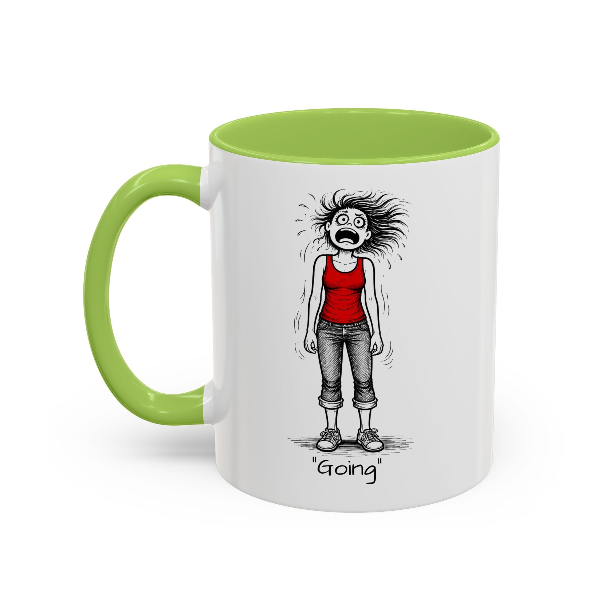 Menopausal Madness "Going-Gone" Coffee Mug — Humorous Menopausal Woman Coffee Mug USA