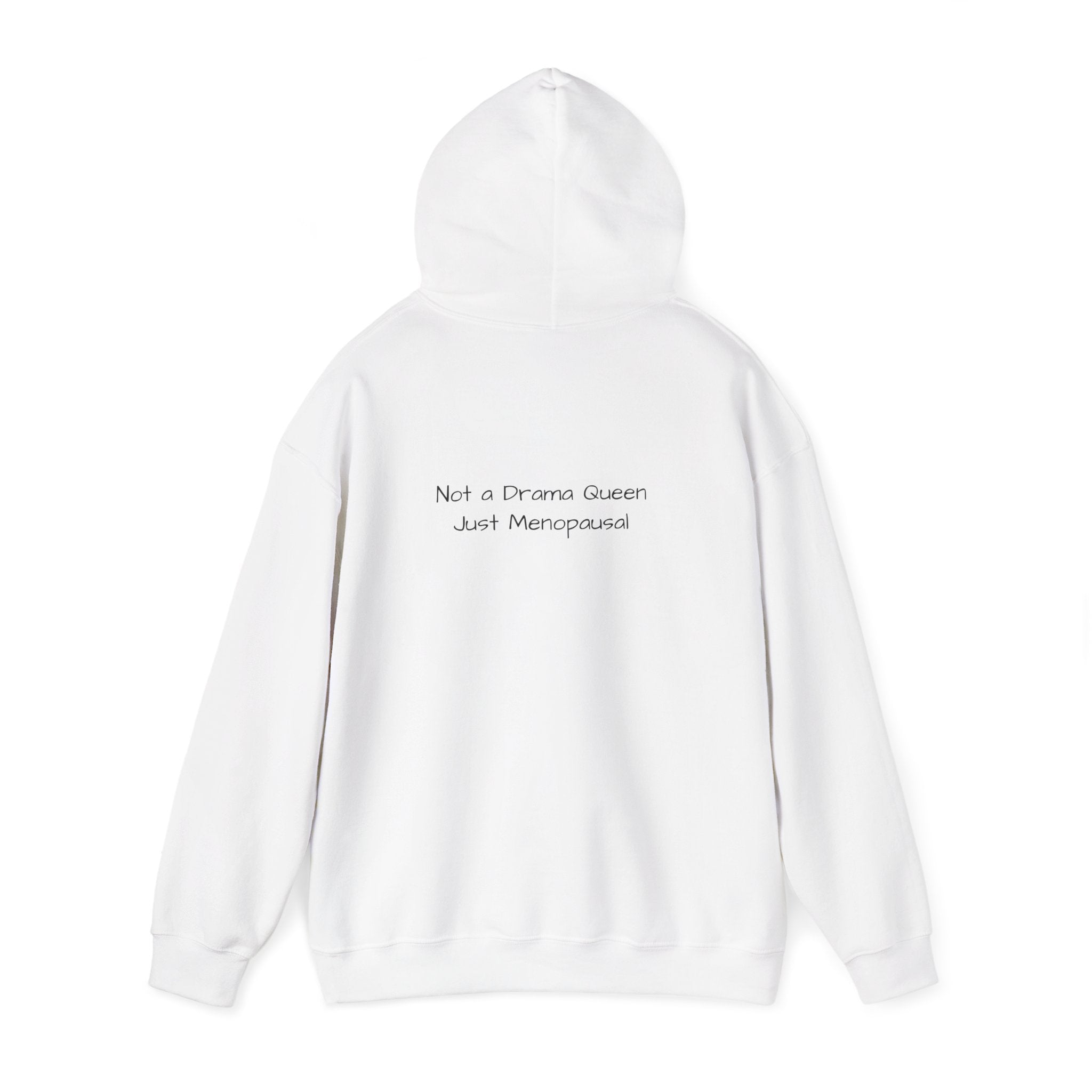 Hoodie - Meno Monster 'I Need a Snack and a Nap' Funny Monster Hoodie (Back: 'Not a Drama Queen, Just Menopausal')