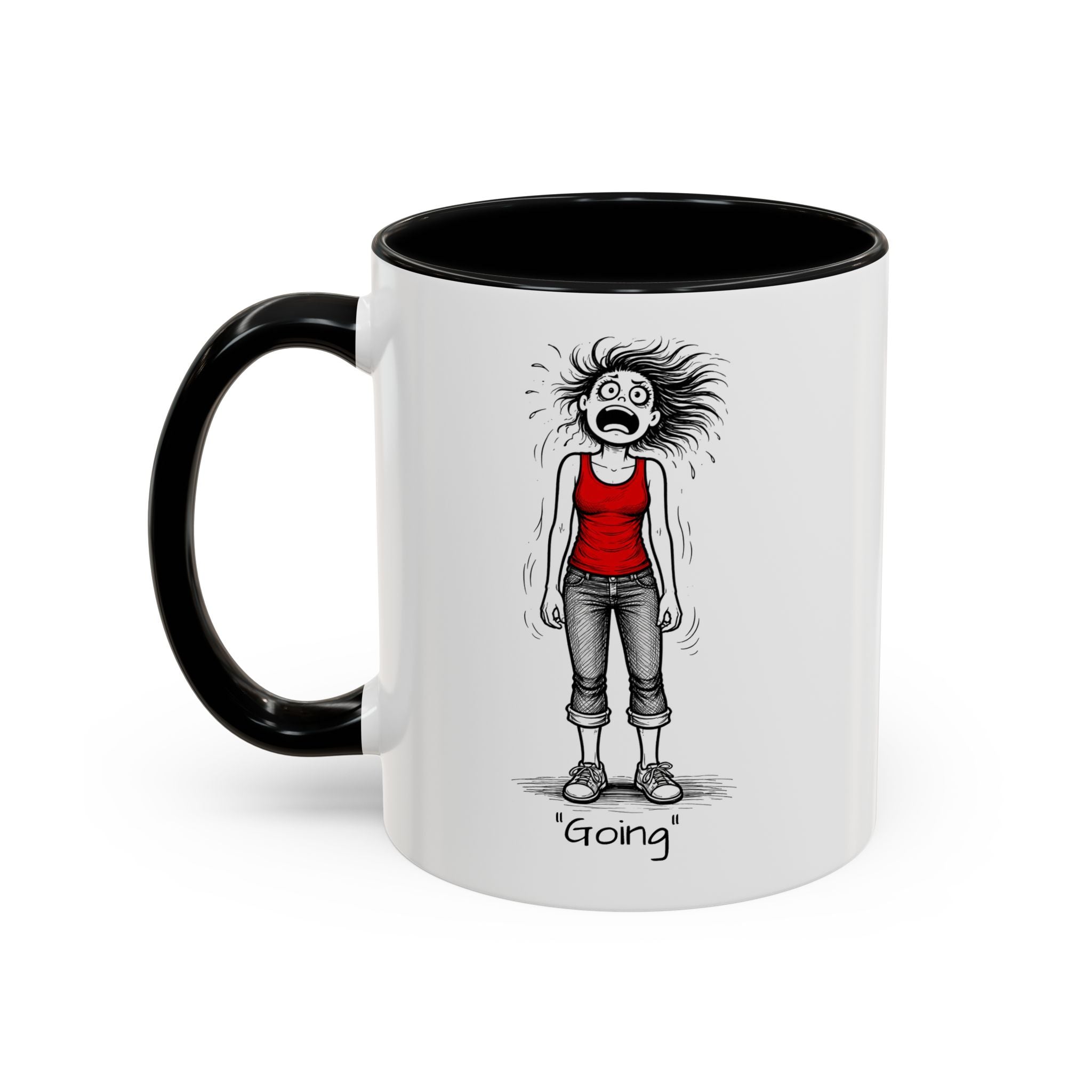 Menopausal Madness "Going-Gone" Coffee Mug — Humorous Menopausal Woman Coffee Mug USA