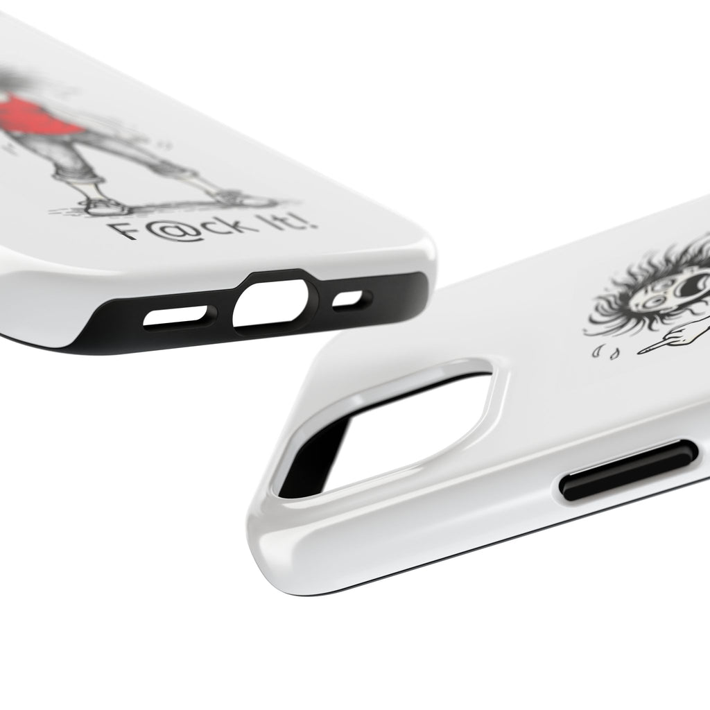 Phone Case — "F@ck It!" Menopausal Angst Cartoon Protective Cover