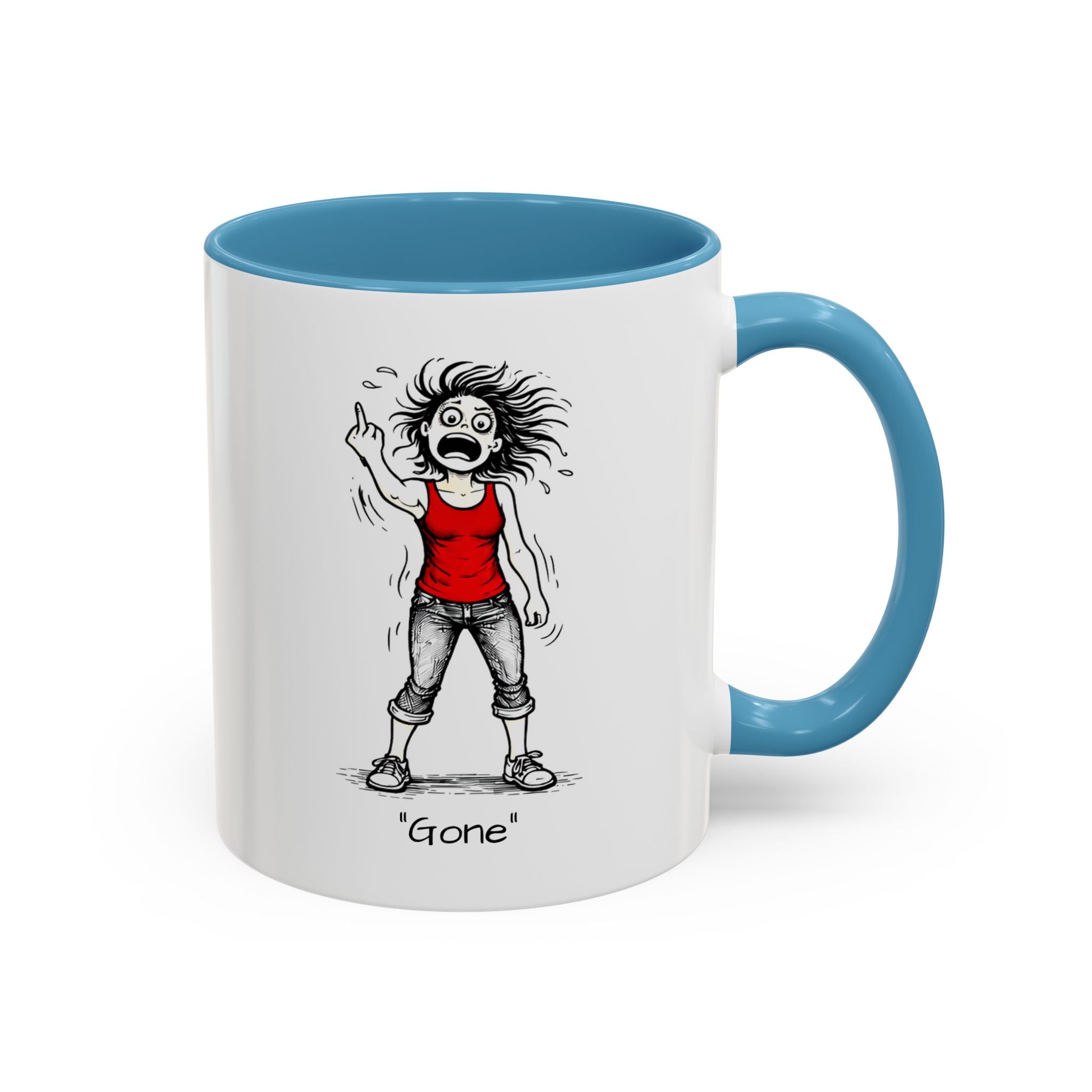 Menopausal Madness "Going-Gone" Coffee Mug — Humorous Menopausal Woman Coffee Mug USA