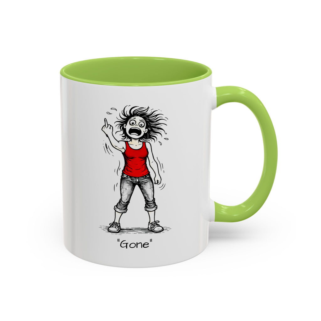 Menopausal Madness "Going-Gone" Coffee Mug — Humorous Menopausal Woman Coffee Mug USA