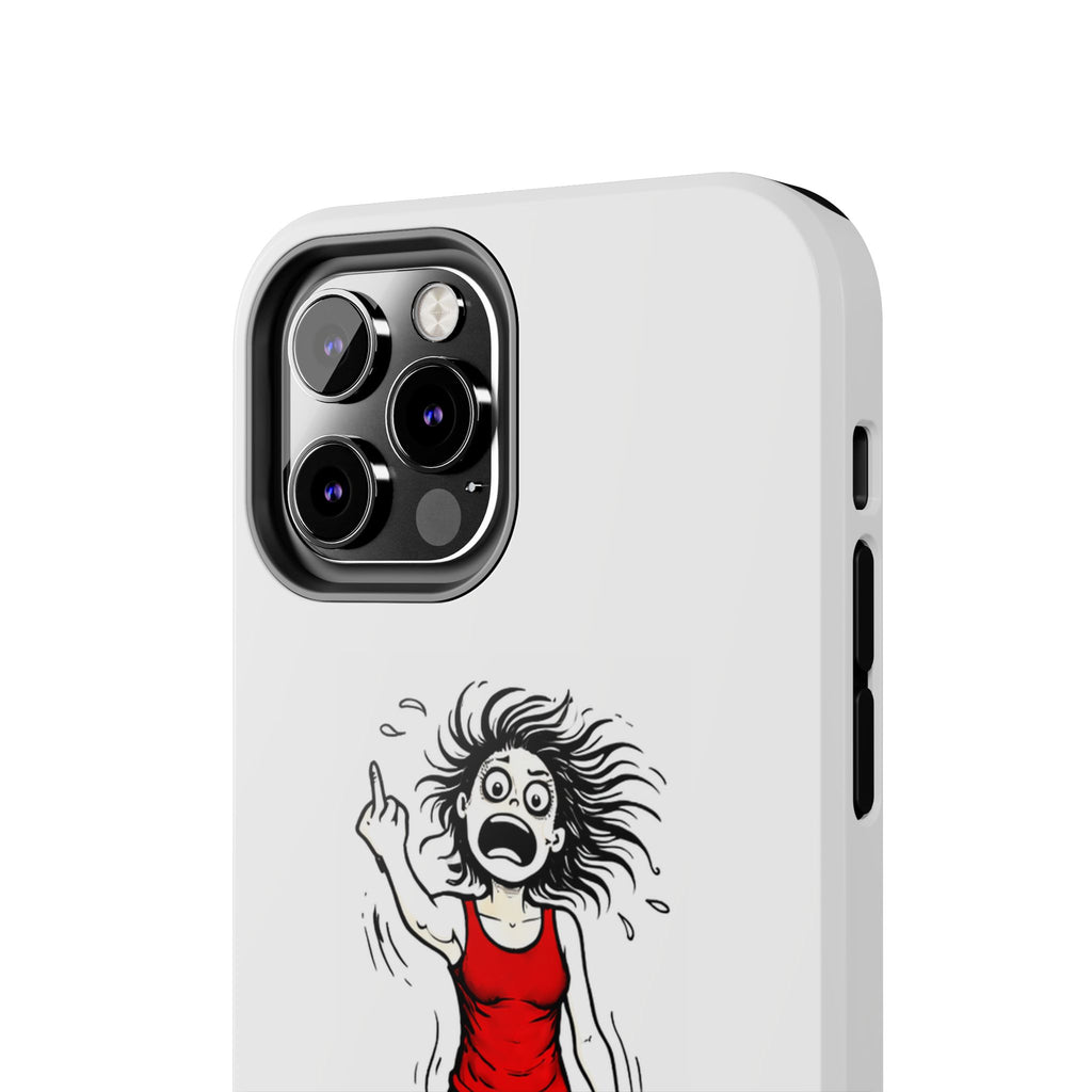 Phone Case — "F@ck It!" Menopausal Angst Cartoon Protective Cover