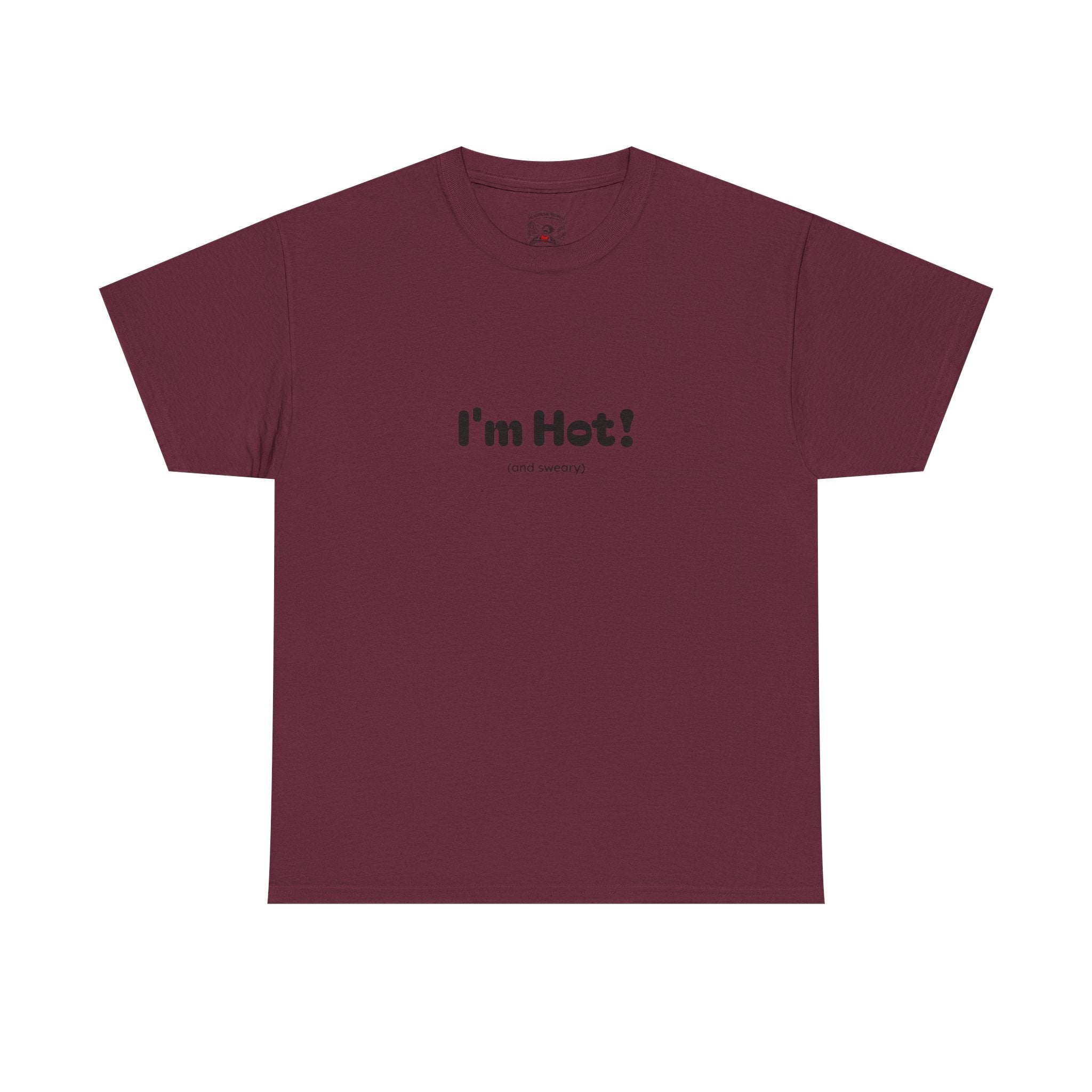 I'm Hot!  and sweary Graphic Tee — Funny Minimalist Statement T-Shirt
