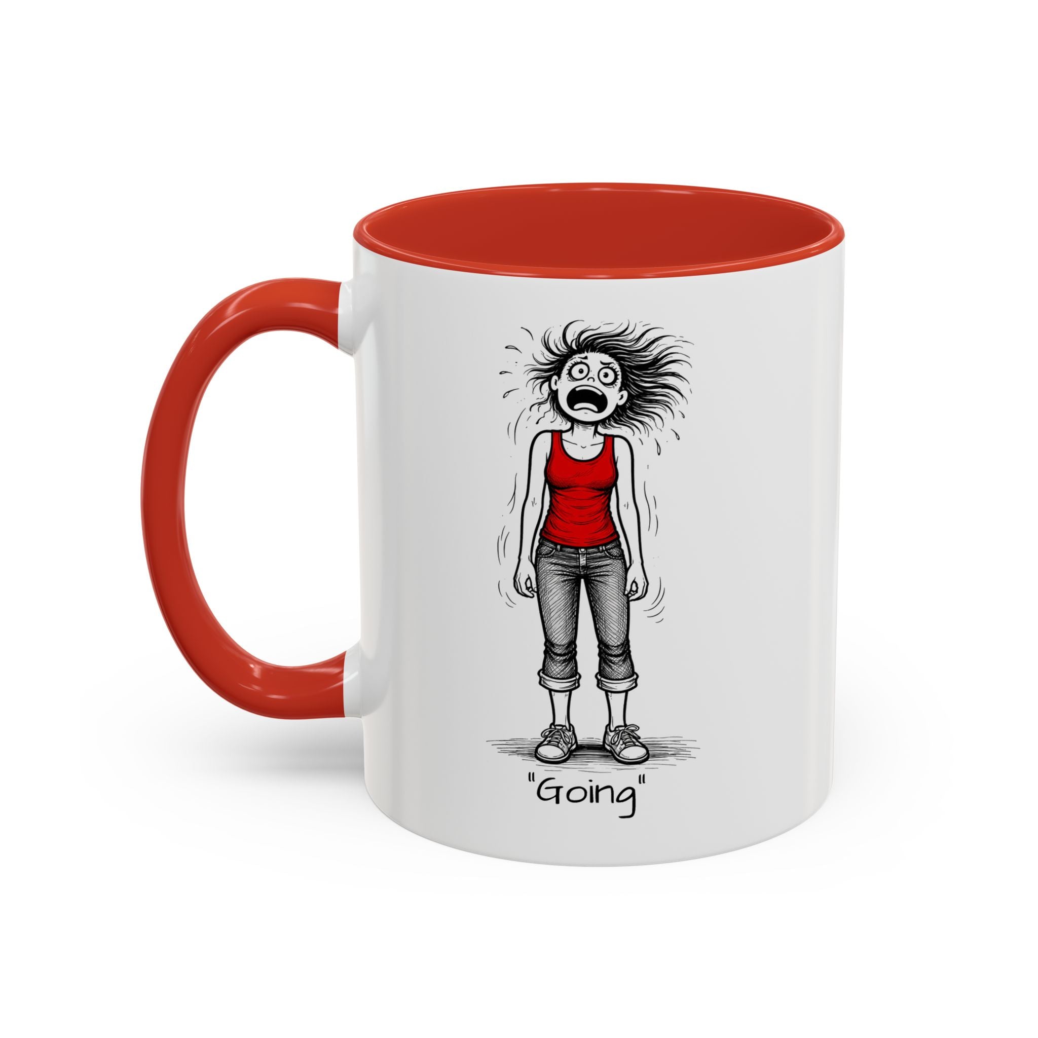 Menopausal Madness "Going-Gone" Coffee Mug — Humorous Menopausal Woman Coffee Mug USA