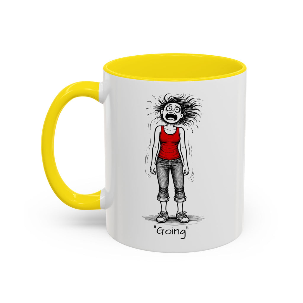 Menopausal Madness "Going-Gone" Coffee Mug — Humorous Menopausal Woman Coffee Mug USA