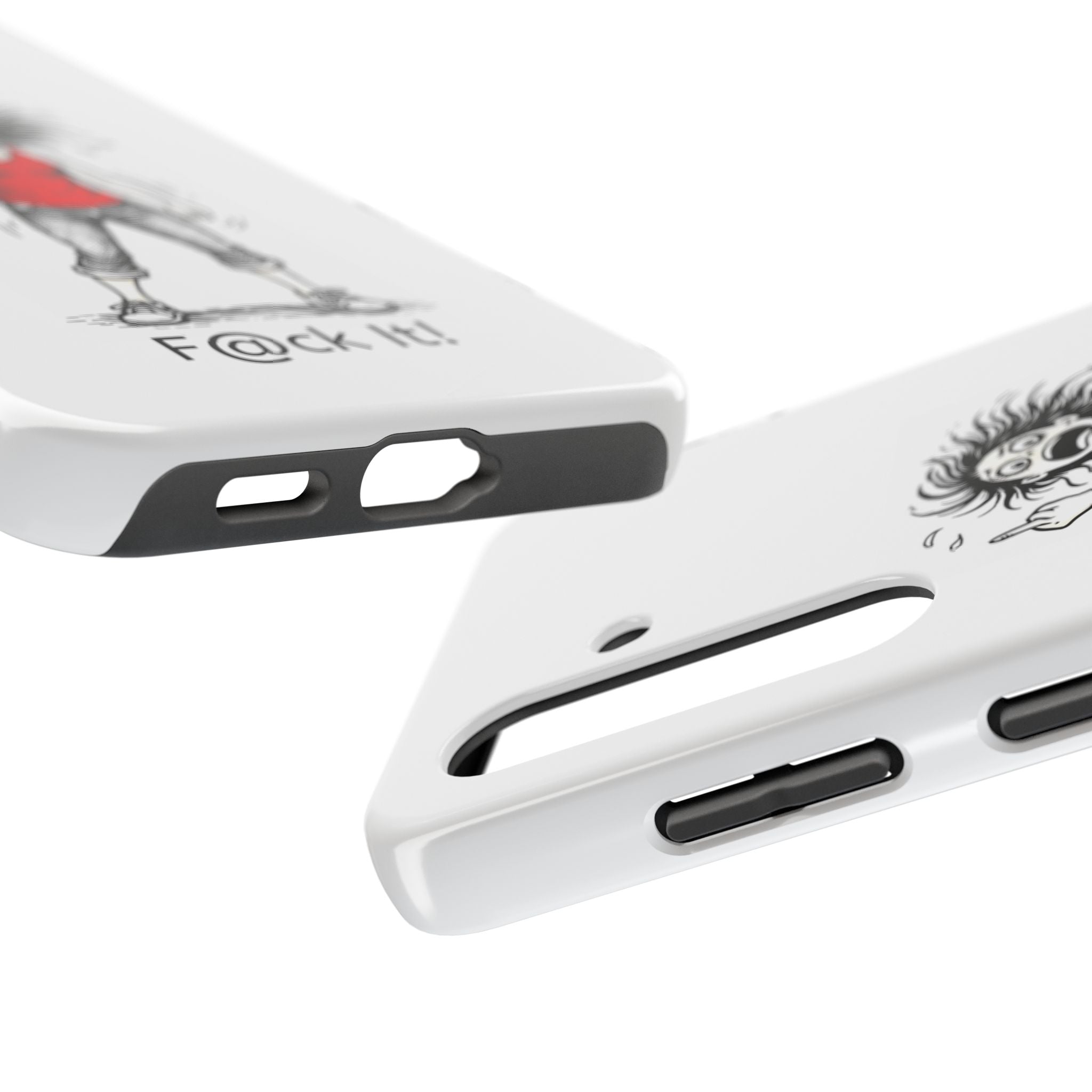 Phone Case — "F@ck It!" Menopausal Angst Cartoon Protective Cover