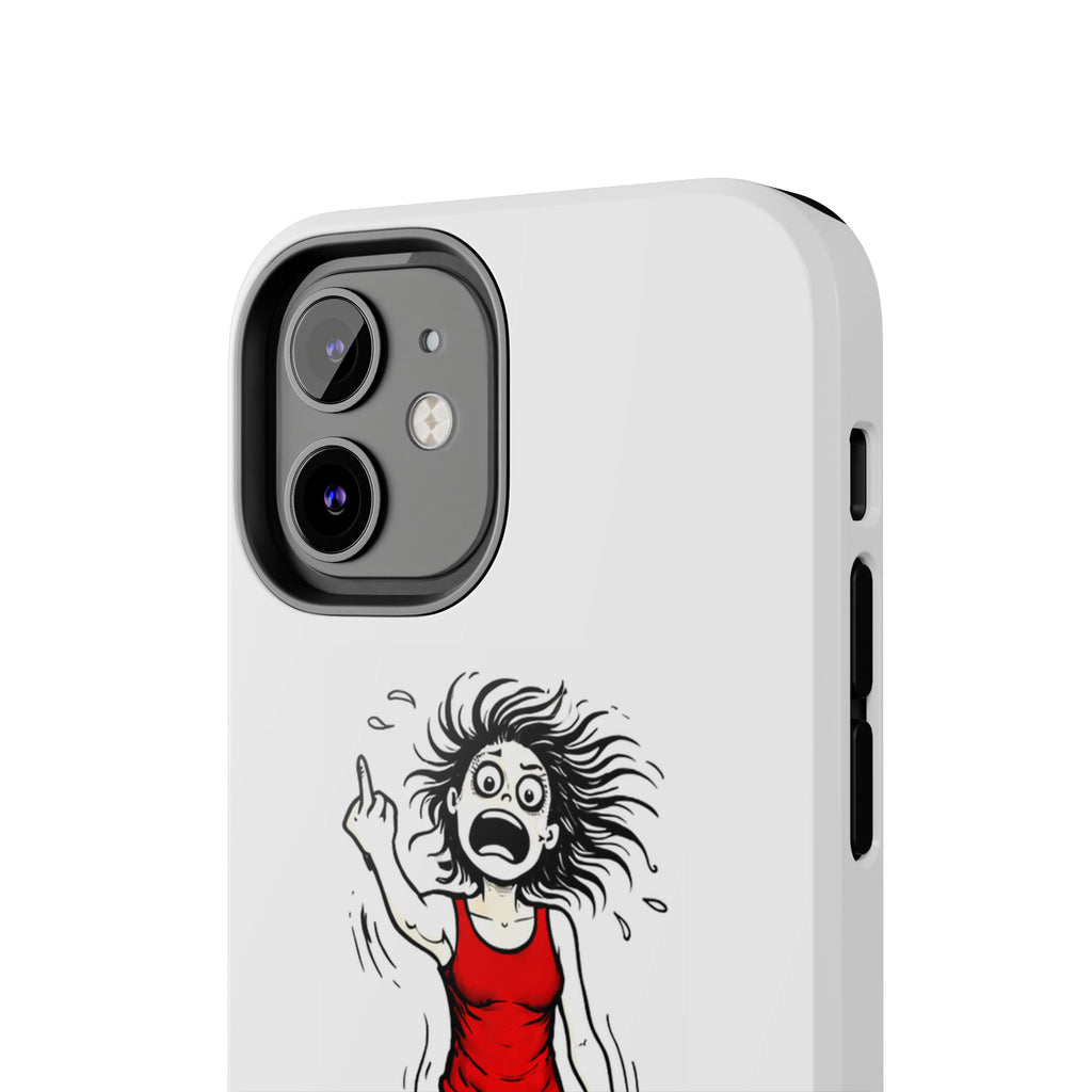 Phone Case — "F@ck It!" Menopausal Angst Cartoon Protective Cover