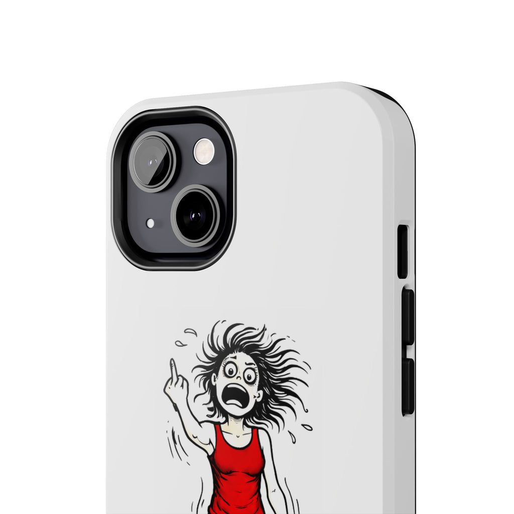 Phone Case — "F@ck It!" Menopausal Angst Cartoon Protective Cover