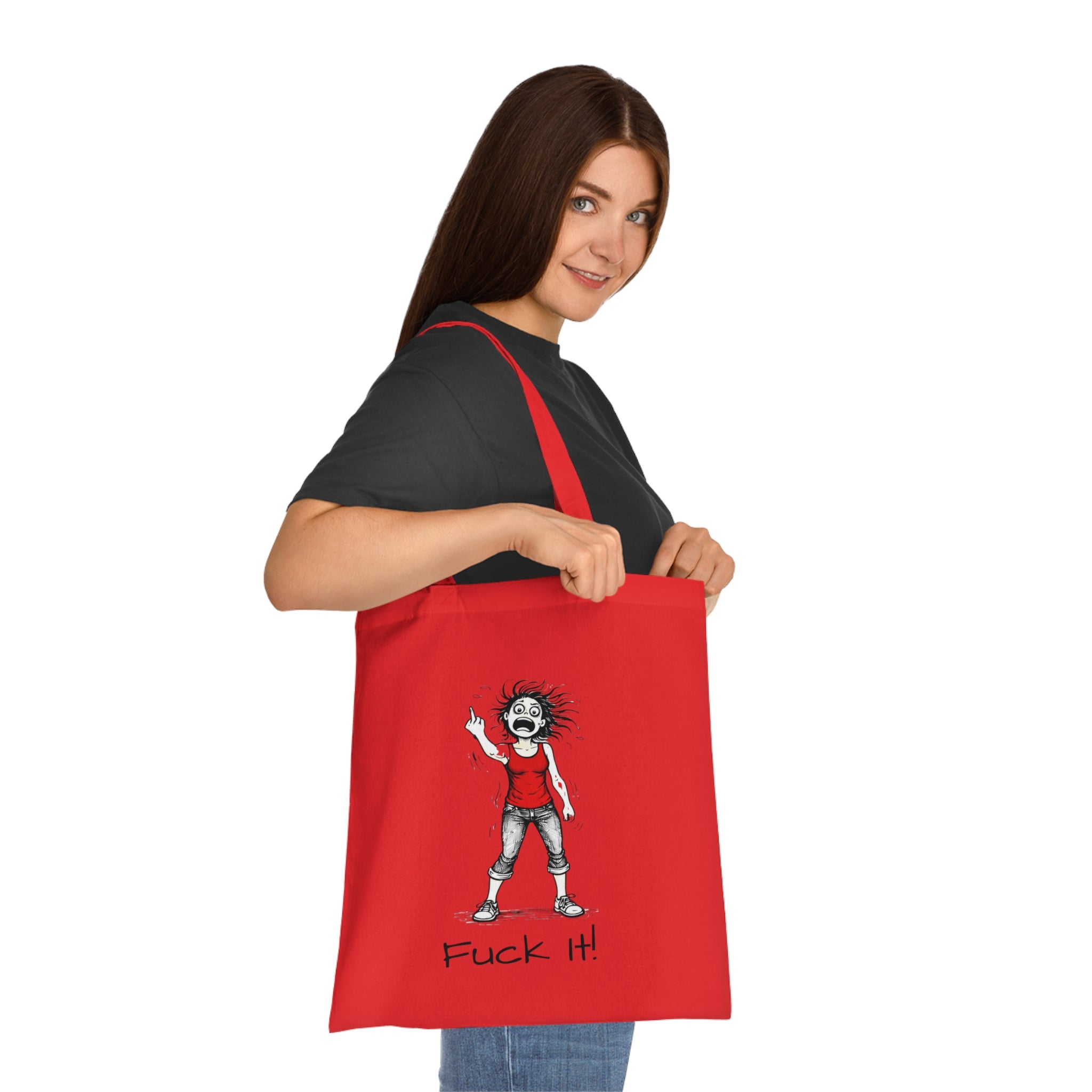 Tote Bag — "F@ck It, it's not me it's hormonal" F@ck it Gone feral Illustration