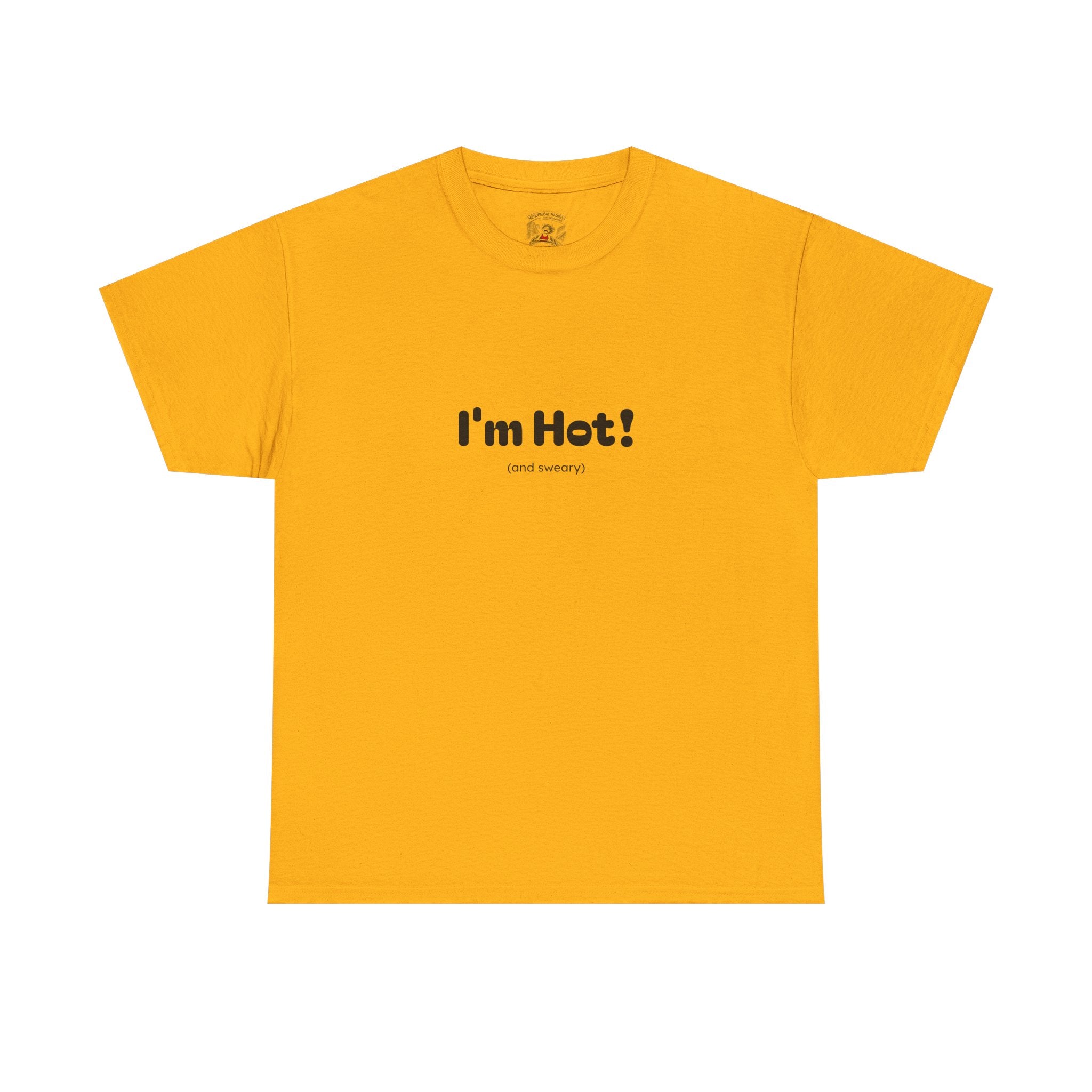 I'm Hot!  and sweary Graphic Tee — Funny Minimalist Statement T-Shirt