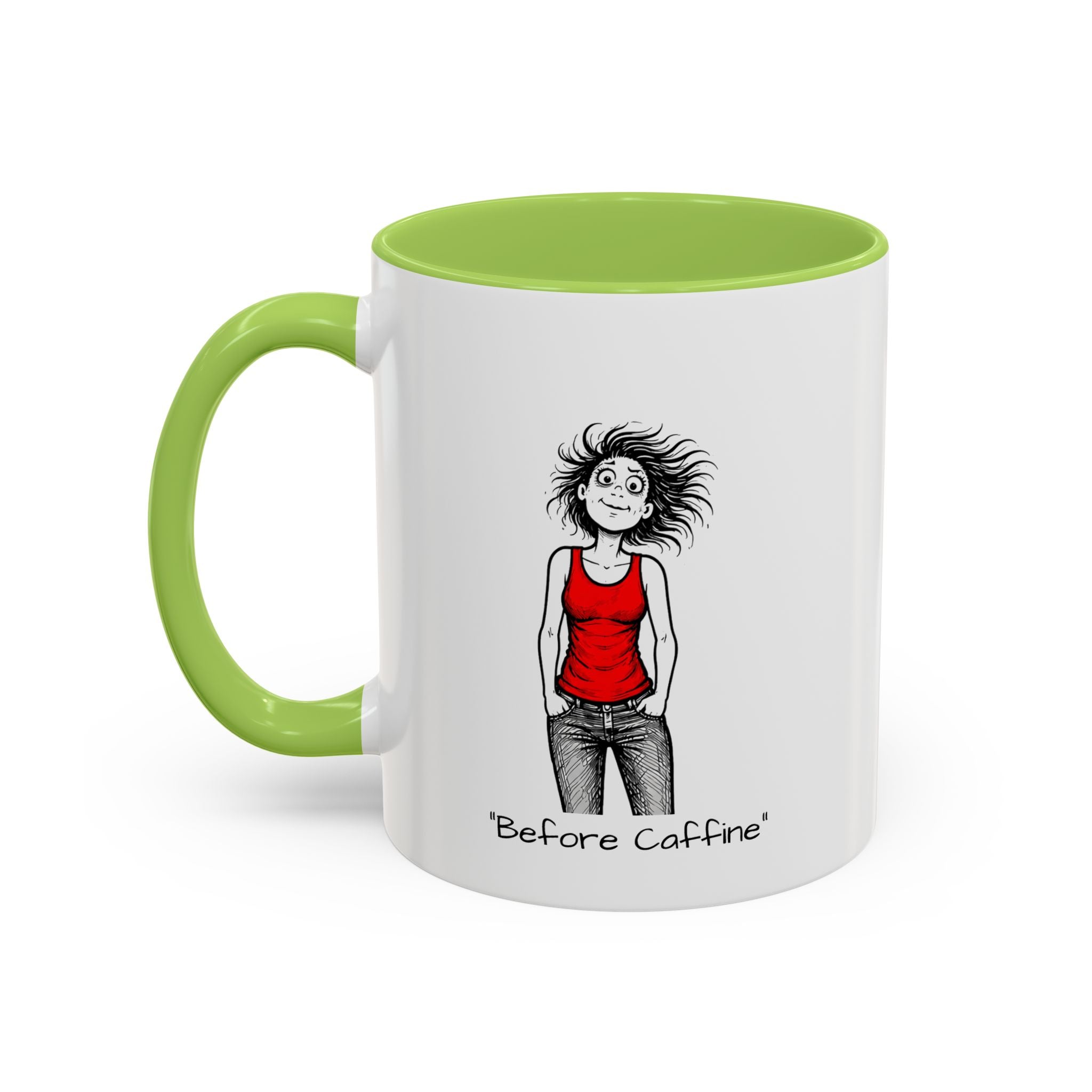 Coffee Mug — Menopausal madness "After Caffeine Fails" Funny Morning Cartoon Mug