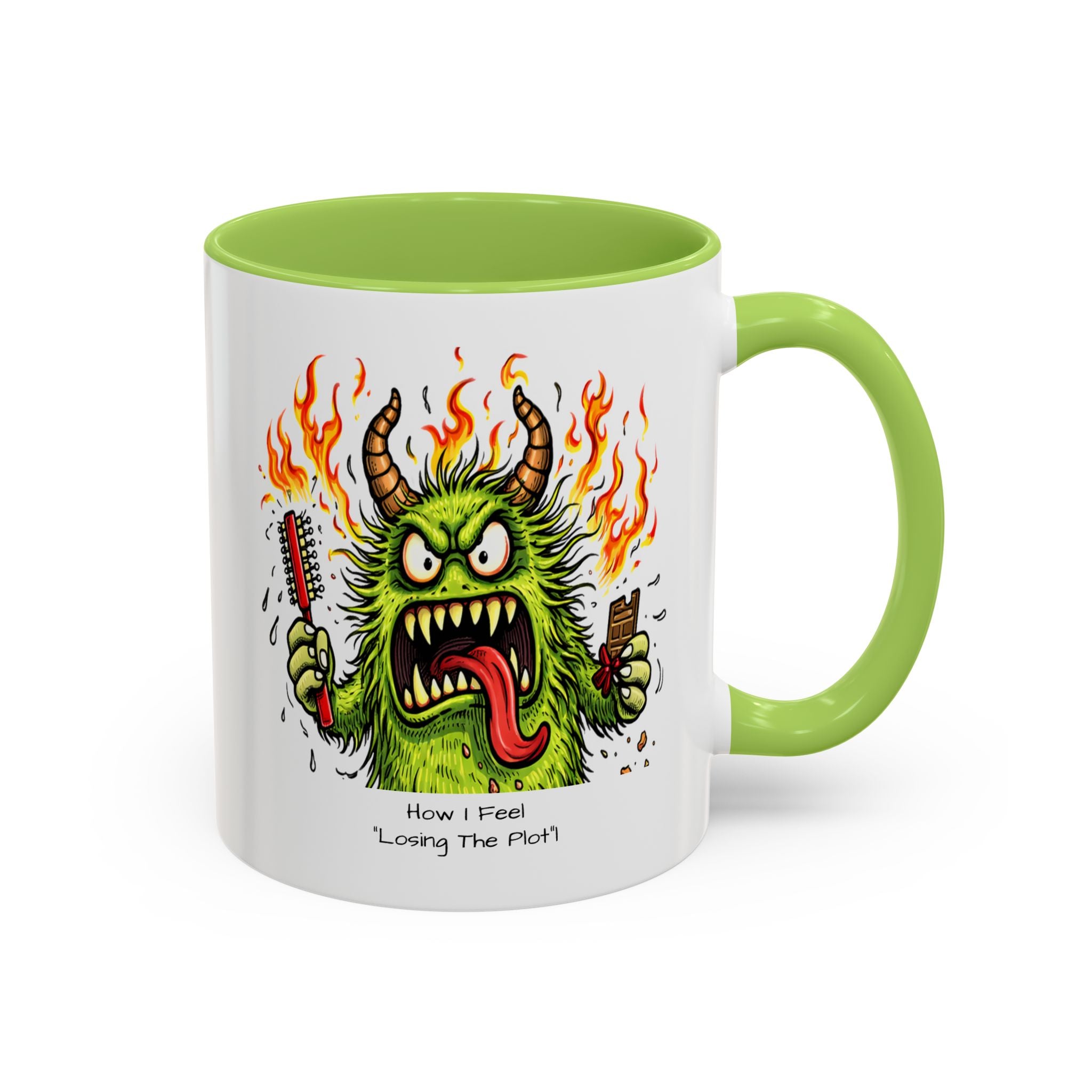 Coffee Mug — Menopausal madness  'How I Feel / what You See - Losing The Plot' Accent Ceramic Mug (11/15oz)