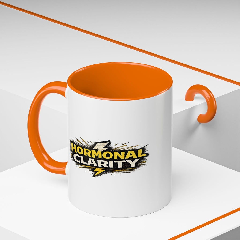 "Hormonal clarity" Coffee Mug  Accent Ceramic Mug (11oz)