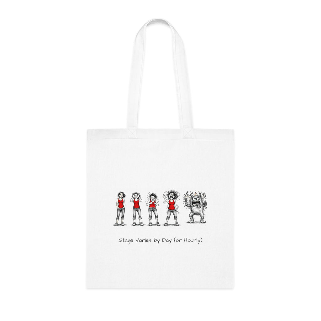 Tote Bag — "Meno Evolution, It’s Not Me, It’s Hormonal" Meno Evolution Illustration