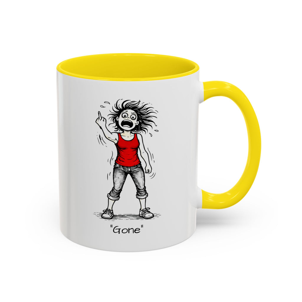 Menopausal Madness "Going-Gone" Coffee Mug — Humorous Menopausal Woman Coffee Mug USA