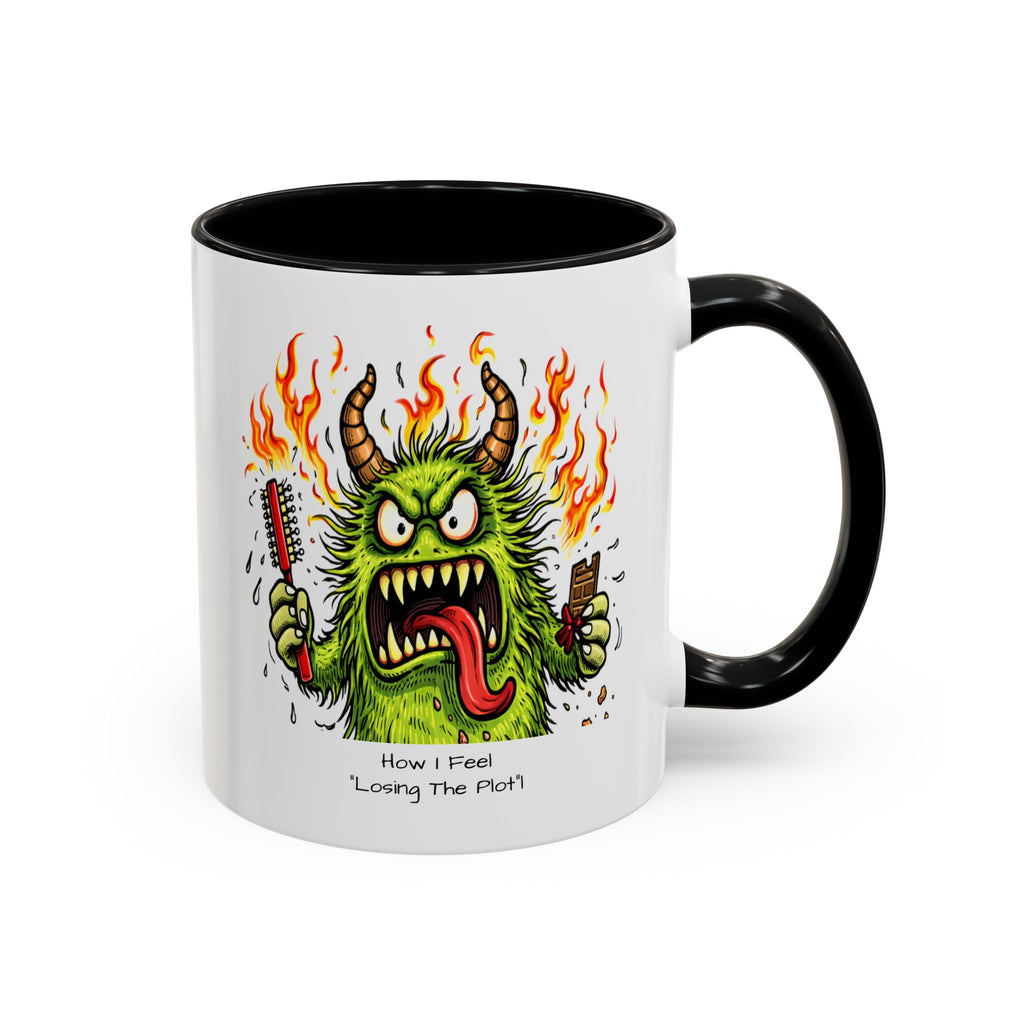 Coffee Mug — Menopausal madness  'How I Feel / what You See - Losing The Plot' Accent Ceramic Mug (11/15oz)