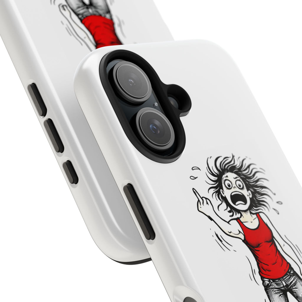 Phone Case — "F@ck It!" Menopausal Angst Cartoon Protective Cover