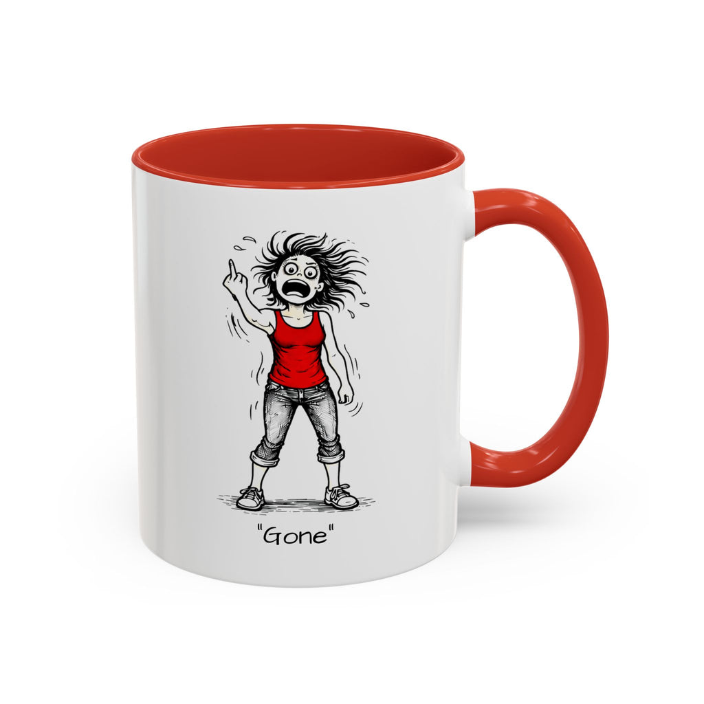 Menopausal Madness "Going-Gone" Coffee Mug — Humorous Menopausal Woman Coffee Mug USA