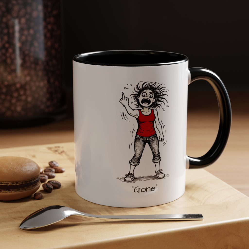 Menopausal Madness "Going-Gone" Coffee Mug — Humorous Menopausal Woman Coffee Mug USA