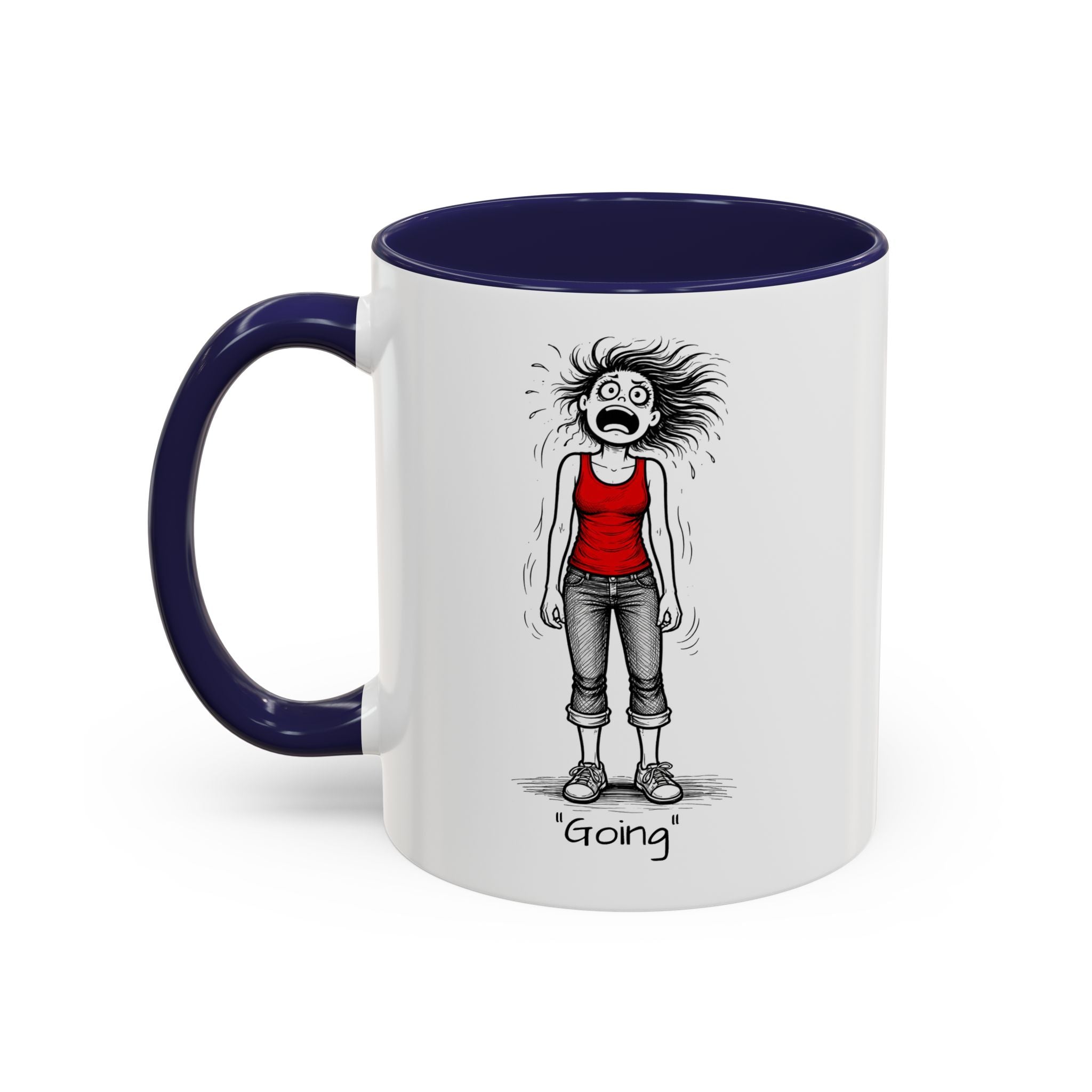 Menopausal Madness "Going-Gone" Coffee Mug — Humorous Menopausal Woman Coffee Mug USA