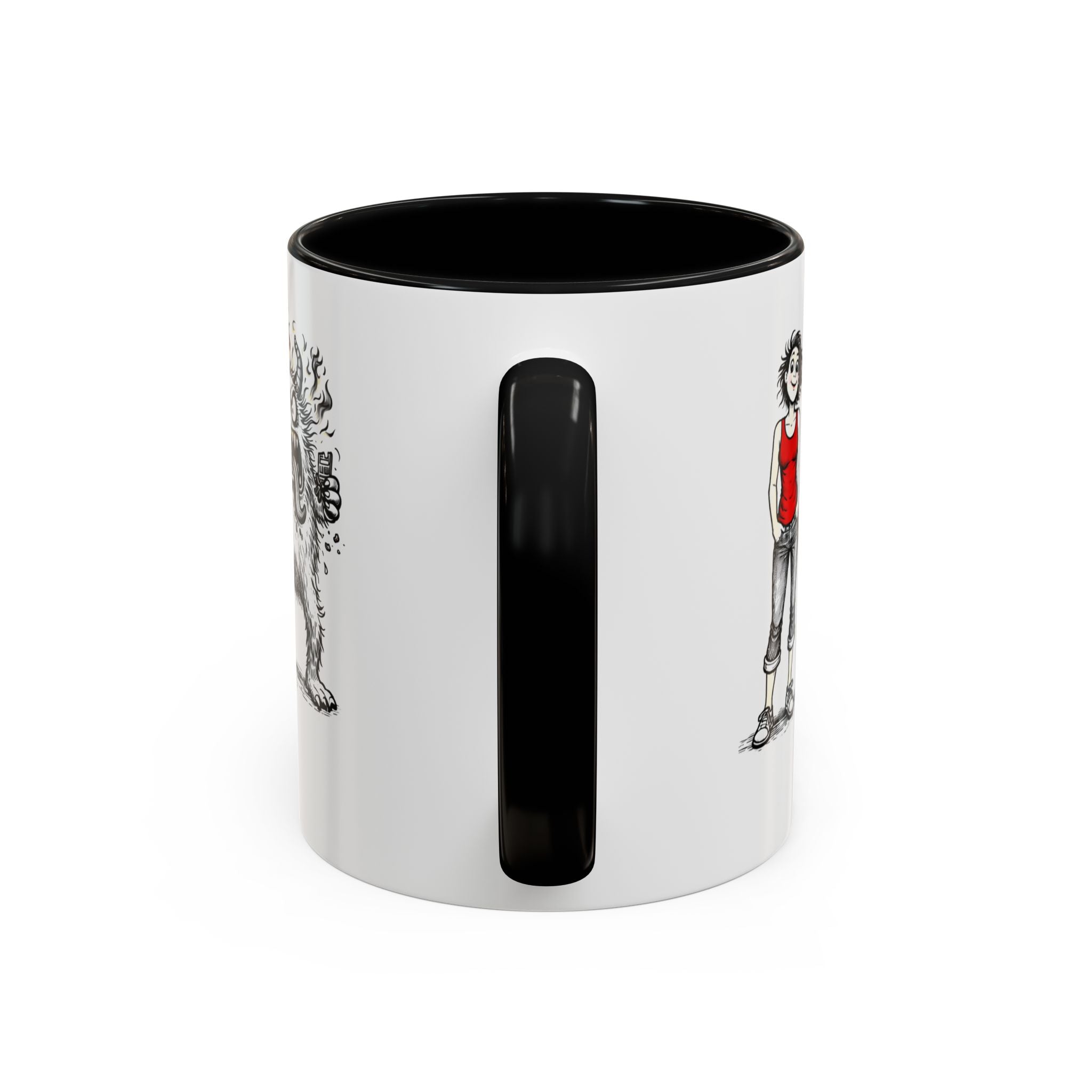 Coffee Mug — "Mood Varies By Day (Or Hourly)" Illustrated Sarcastic Cartoon USA/CAN